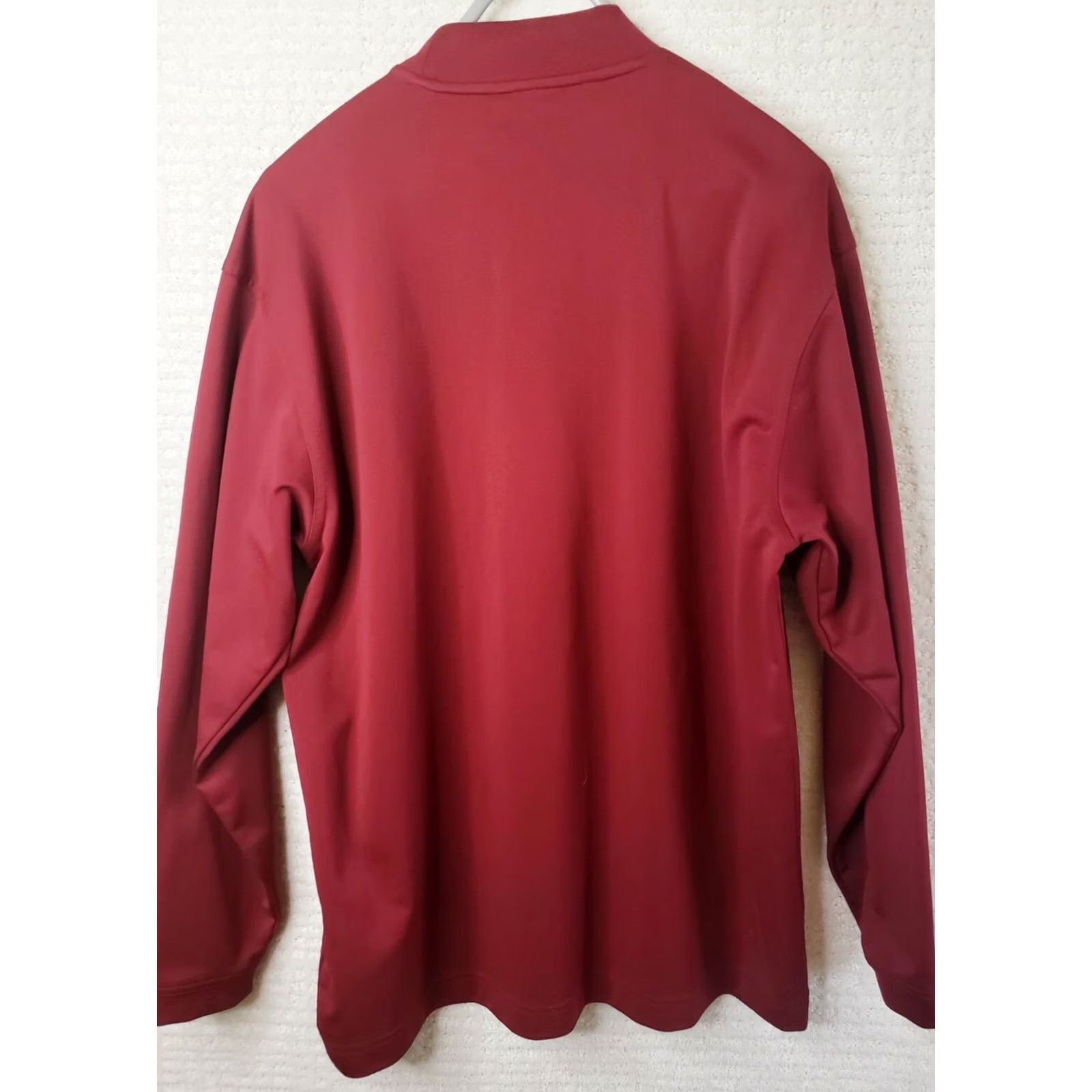 Nike Nike Golf Fit Dry Pullover Shirt Men's L Red Long Sleeve Mock Neck Polyester Size US L / EU 52-54 / 3 - 5 Thumbnail