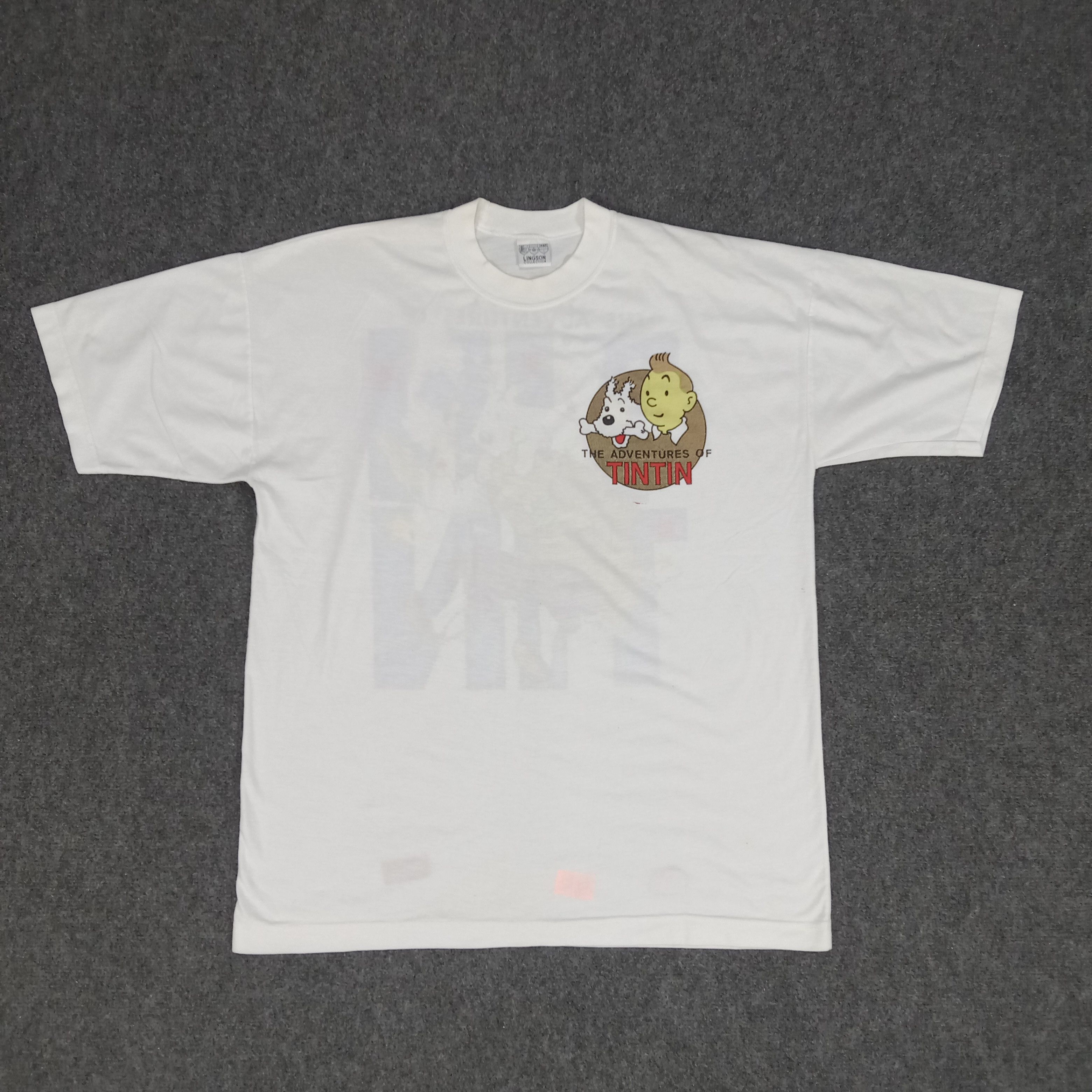 Cartoon Network × Vintage Herge The Adventures Of Tintin Cartoon Movie Tshirt Size US L / EU 52-54 / 3 - 3 Thumbnail
