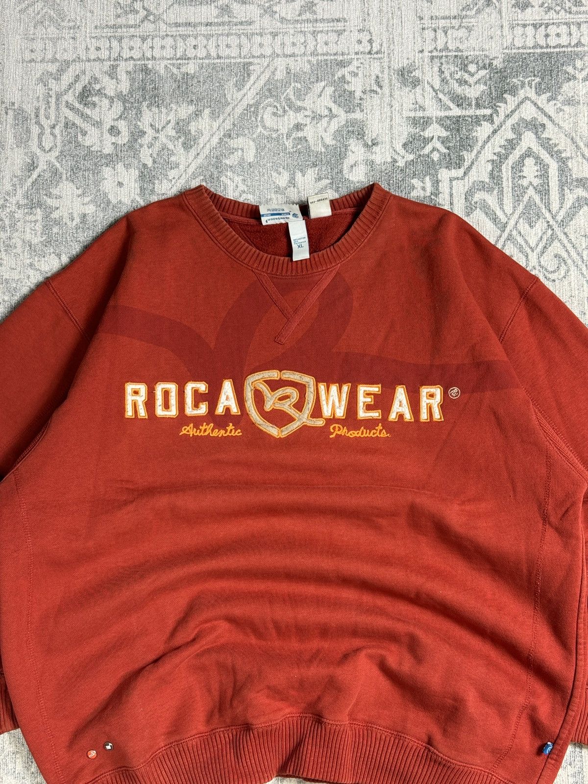 Rocawear 90s Rocawear Vintage Big Logo Baggy Boxy Crewneck Sweatshirt Size US XL / EU 56 / 4 - 3 Thumbnail