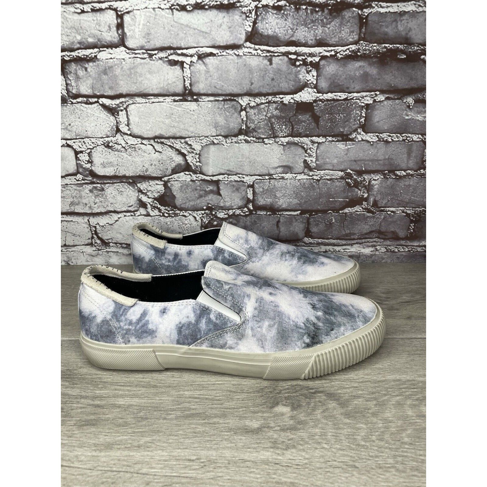 Allsaints All Saints Manny Blue White Tie Dye Canvas Slip On Casual Sh Size US 13 / EU 46 - 15 Thumbnail