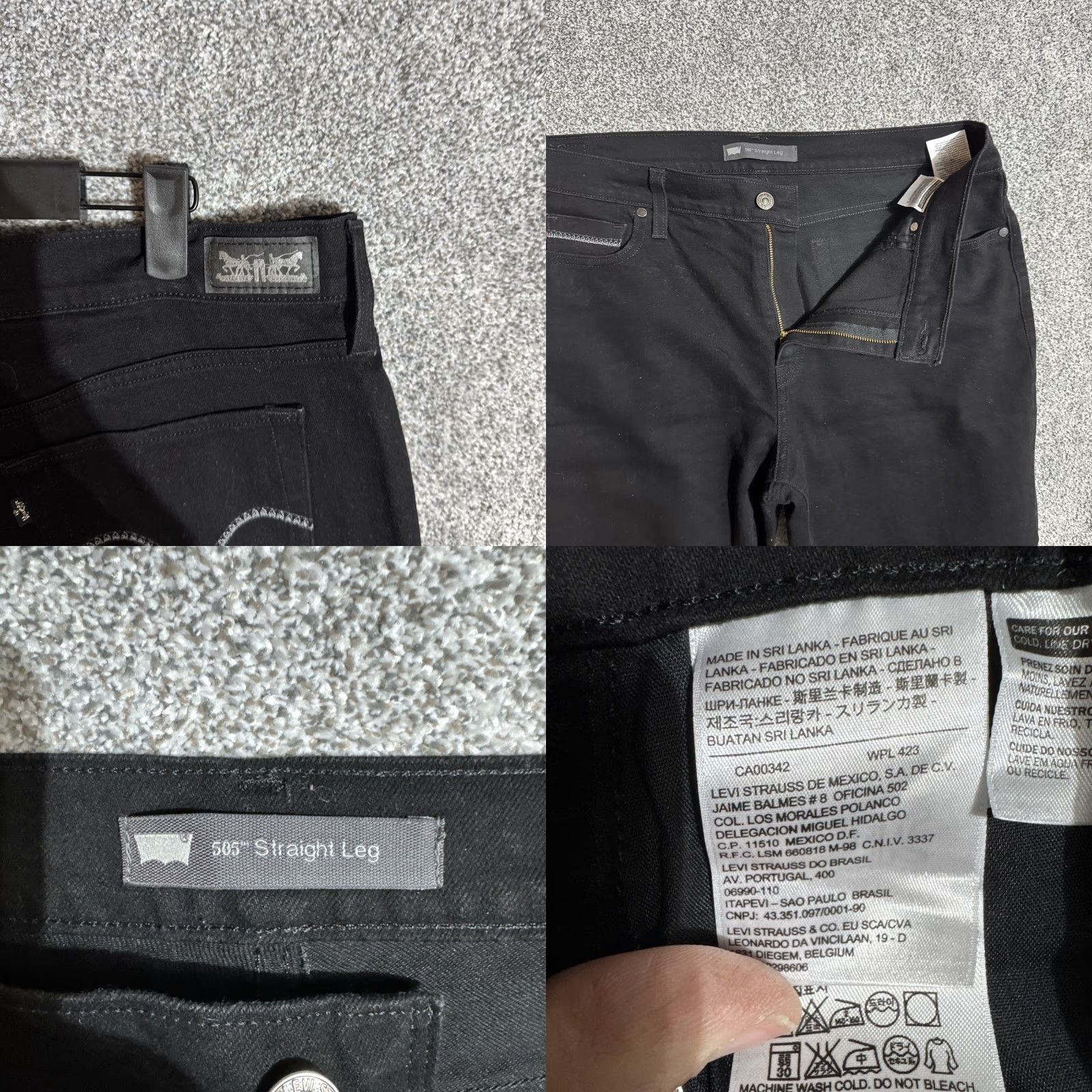 Levi's Levi's Jeans 505 Womens Size 16 Regular Straight Dark Wash 33x30 Streetwear Casual 77% Cotton 22% Polyester 1% Spandex Size 38" / US 16 / IT 52 - 8 Thumbnail