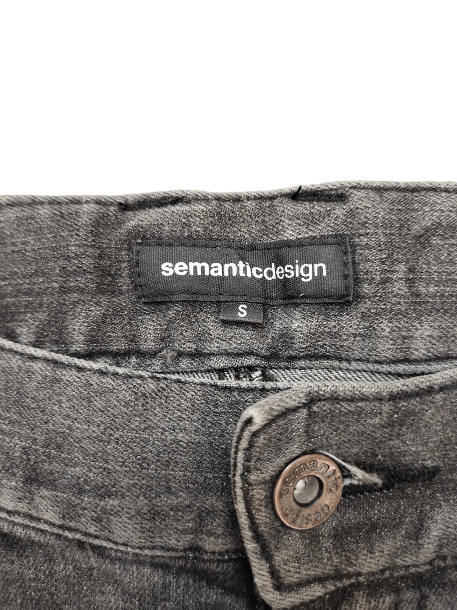 semanticdesign Semantic Design Japan Clawmark Curved Skinny Denim Pants Size US 30 / EU 46 - 16 Thumbnail