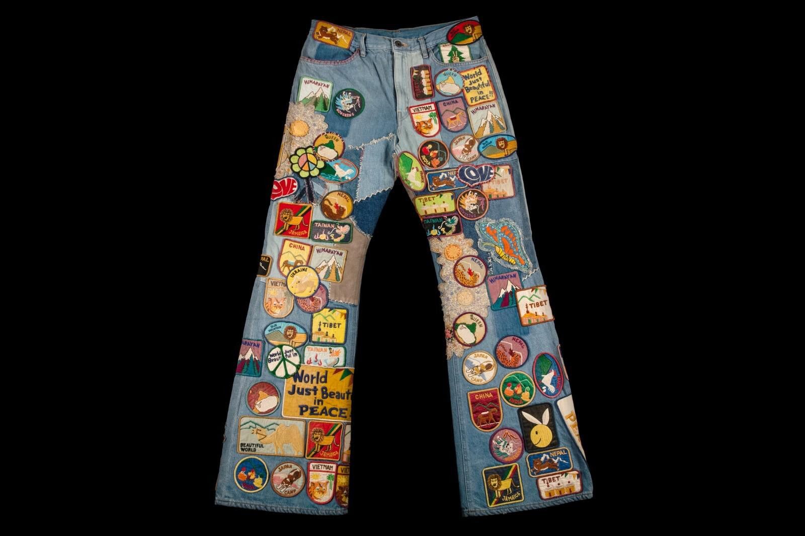 Kapital Kapital 12 oz Denim 5p Rat Flare Pants Beautiful World 36 Size US 36 / EU 52 - 2 Thumbnail