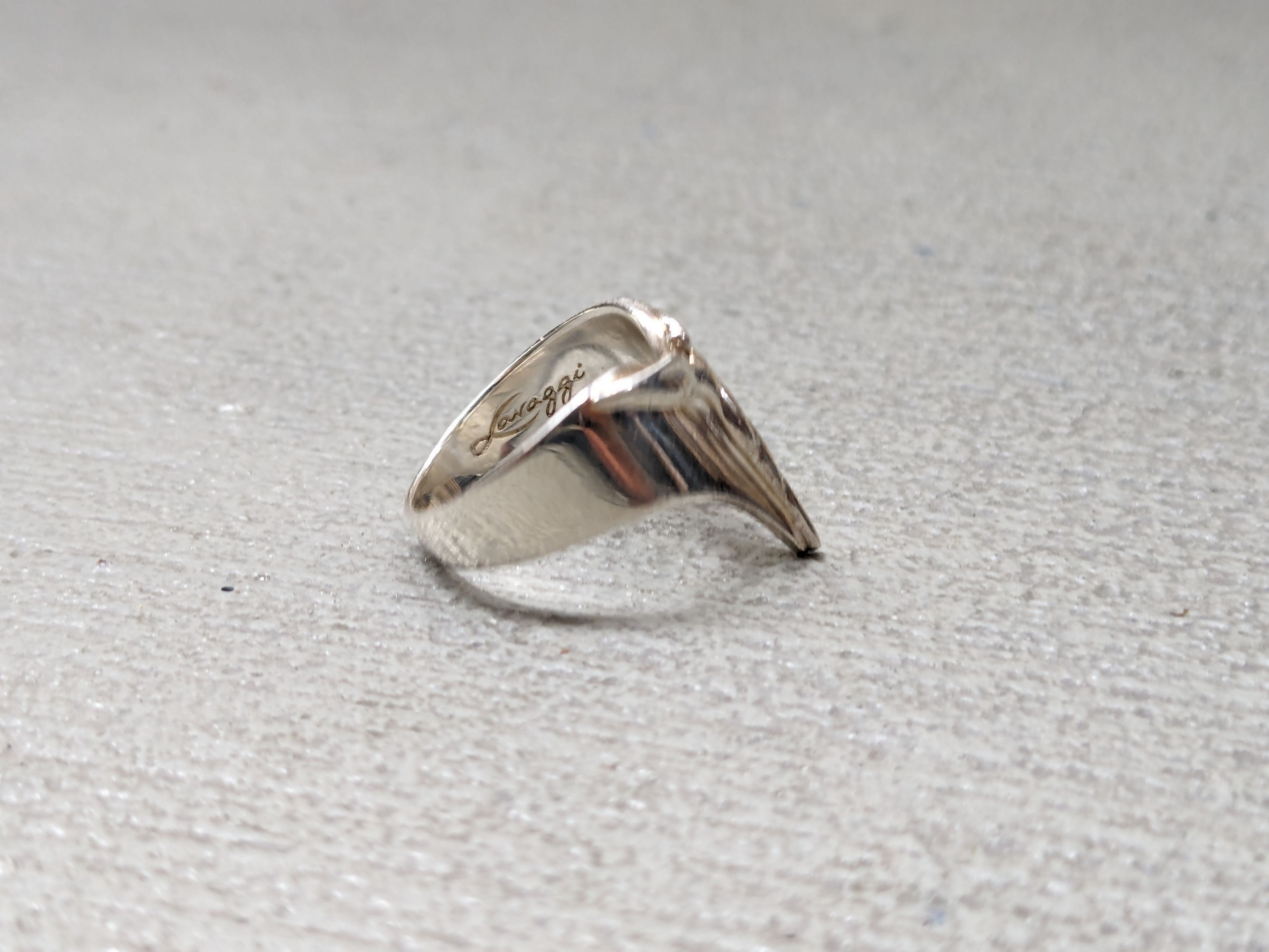 Jewelry × Vintage Vintage Sterling Silver Ring Angel Minimalist Avant Garde Size ONE SIZE - 7 Thumbnail