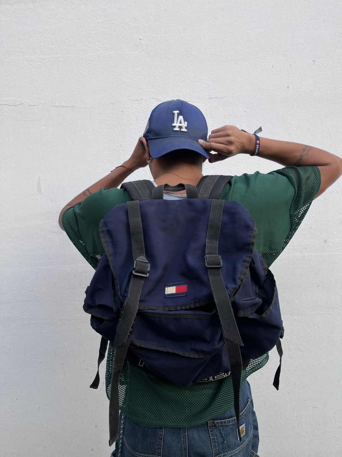 Tommy Hilfiger × Vintage RARE VINTAGE 90S TOMMY HILFIGHER BACKPACK Size ONE SIZE - 10 Thumbnail