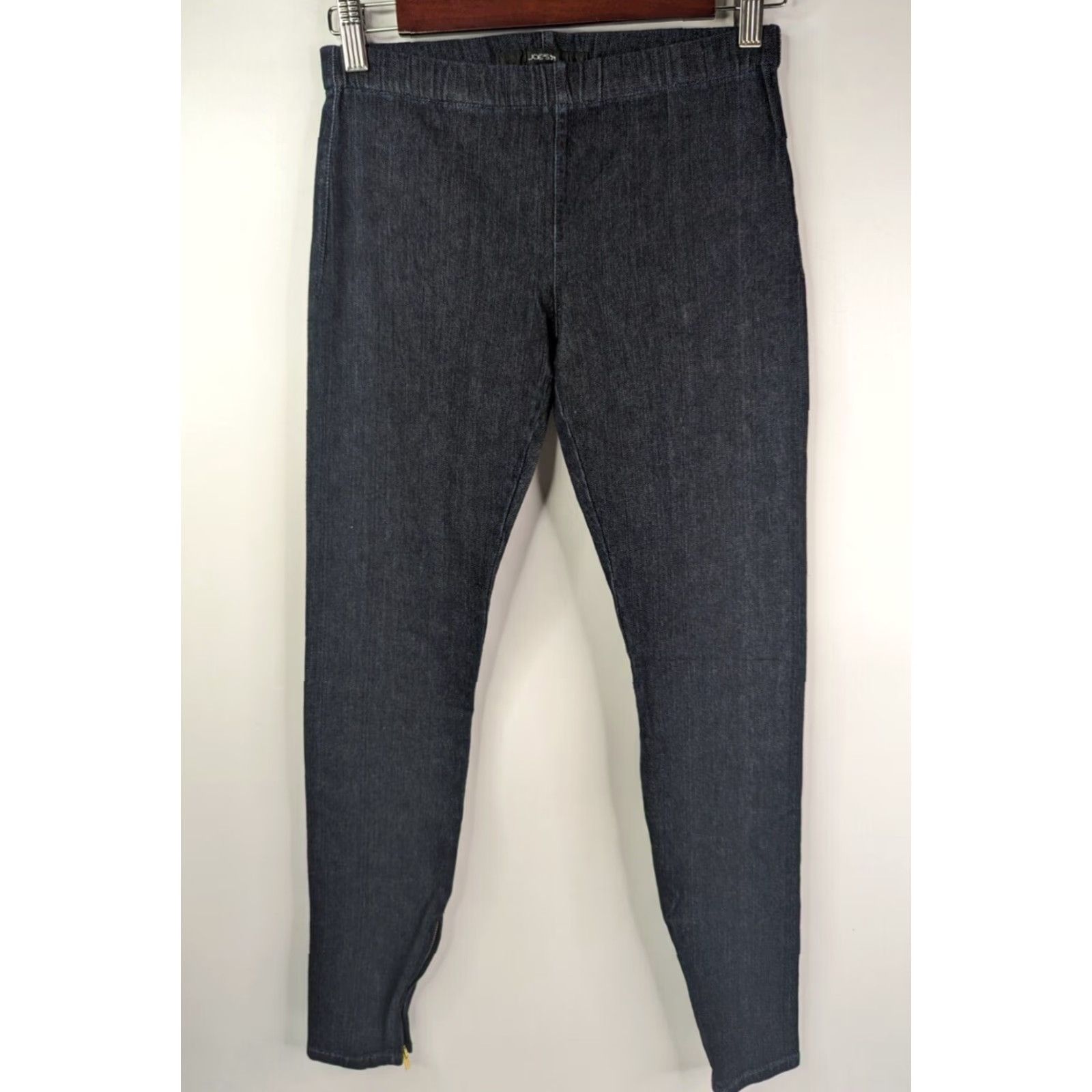 Vintage Joe's Jeans The Legging Pull On Denim Ankle Zipper Indigo Stretch Size P Women Jeggings Size 28" / US 6 / IT 42 - 2 Thumbnail