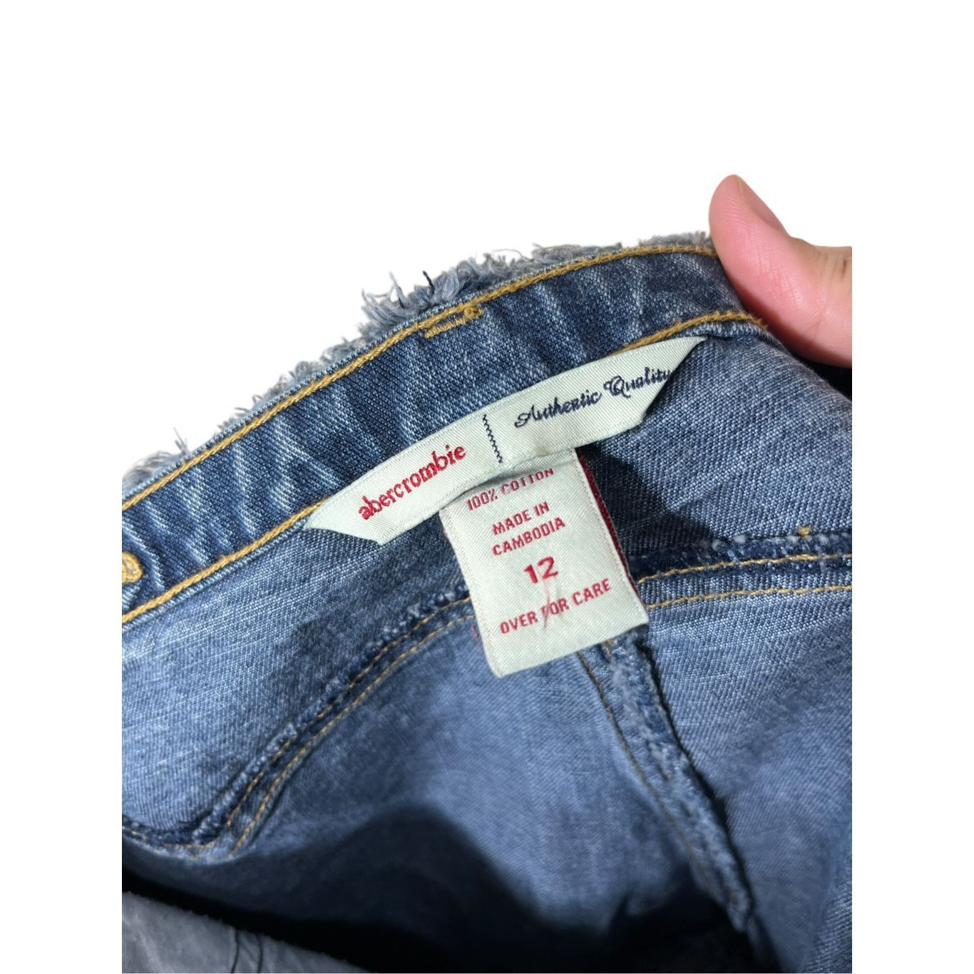 Abercrombie & Fitch Vintage Abercrombie & Fitch Y2K Lace Up Capri Jeans Size 27" / US 4 / IT 40 - 8 Thumbnail