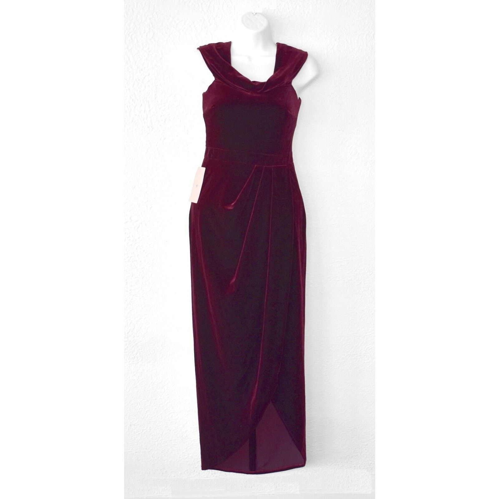Anthropologie NWT BHLDN Anthropologie Velvet Wrap Draped Collar Dress Sz 2 Size XS / US 0-2 / IT 36-38 - 1 Thumbnail