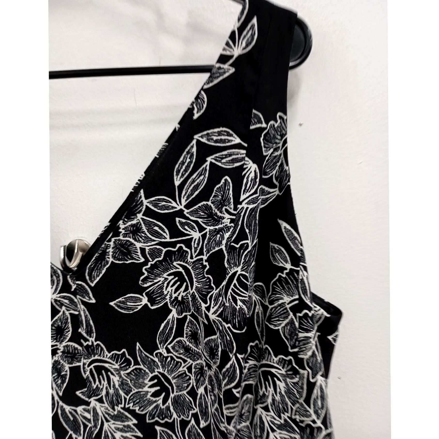 Ralph Lauren Lauren Ralph Lauren Dress Womens 18W Black Floral Sleeveless Midi Timeless Size XXL / US 16-18 / IT 52-54 - 3 Thumbnail