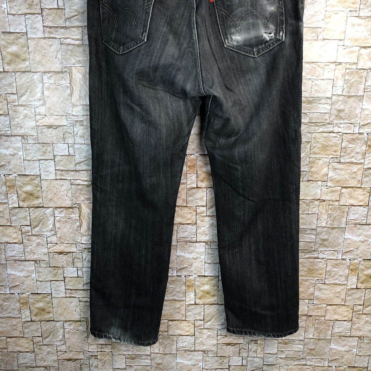 Edwin Edwin Black Denim vintage ripped distressed Pants #7598 Size US 34 / EU 50 - 14 Thumbnail