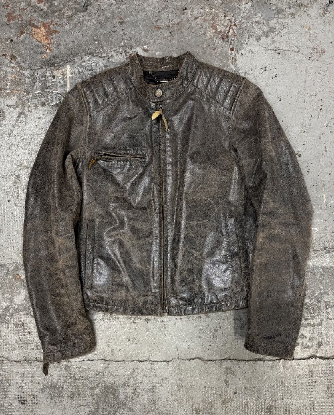 Dolce & Gabbana 1990s Dolce & Gabbana Leather Jacket Size US XS / EU 42 / 0 - 1 Thumbnail