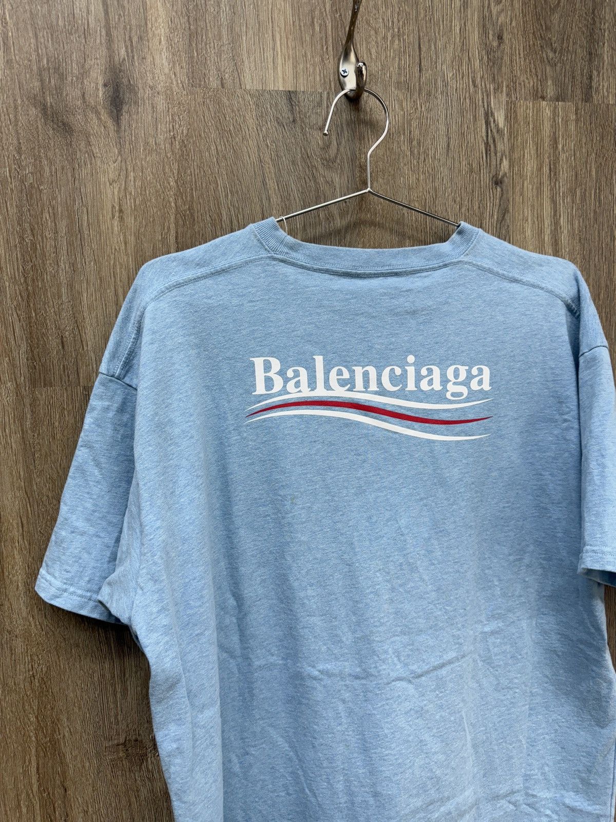 Balenciaga Balenciaga Blue Short Sleeve Size US S / EU 44-46 / 1 - 9 Thumbnail