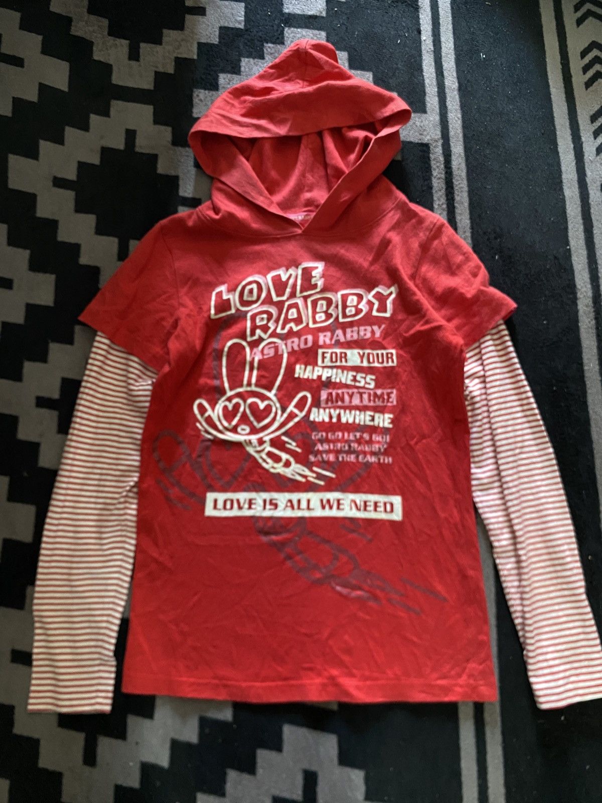 Angel Blue × Beauty Beast × Japanese Brand 2000s Love Rabby double layers hoodie Size US M / EU 48-50 / 2 - 1 Thumbnail