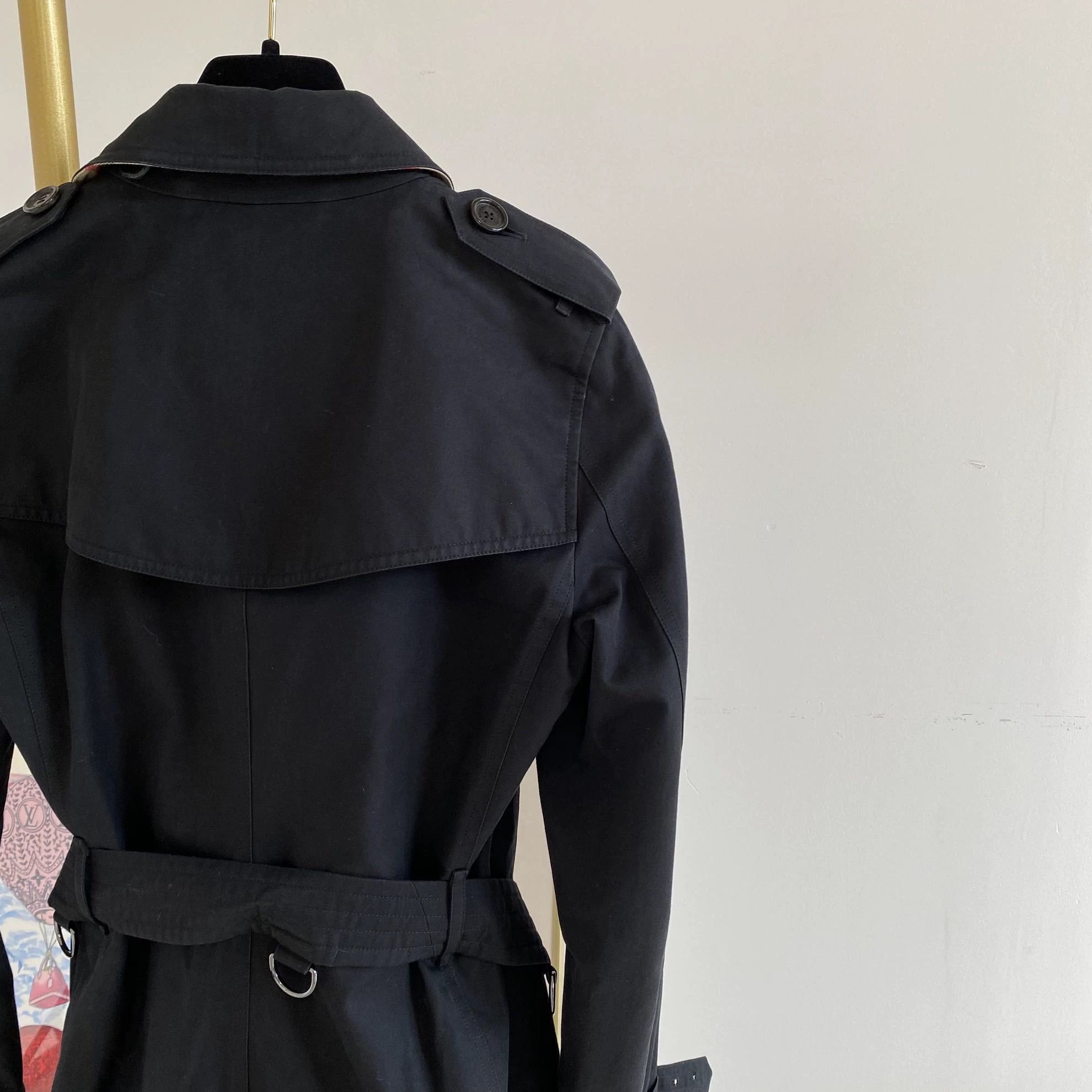 Burberry Burberry Black Trench Coat UK6 Size XS / US 0-2 / IT 36-38 - 5 Thumbnail