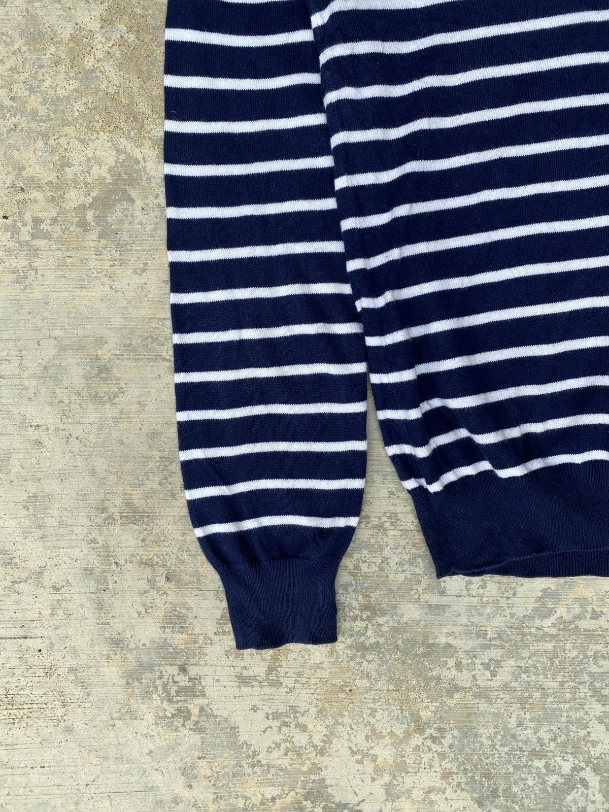 Ralph Lauren Ralph lauren blue striped cotton vneck sweater Size M / US 6-8 / IT 42-44 - 5 Thumbnail