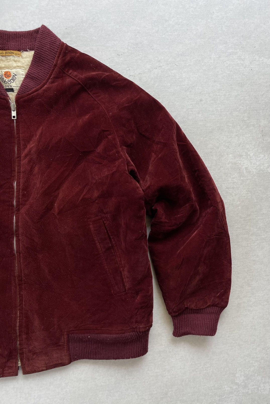 Lee 🔥Vintage 90s Lee Bill Born Velvet Bomber Jacket Size US M / EU 48-50 / 2 - 6 Thumbnail