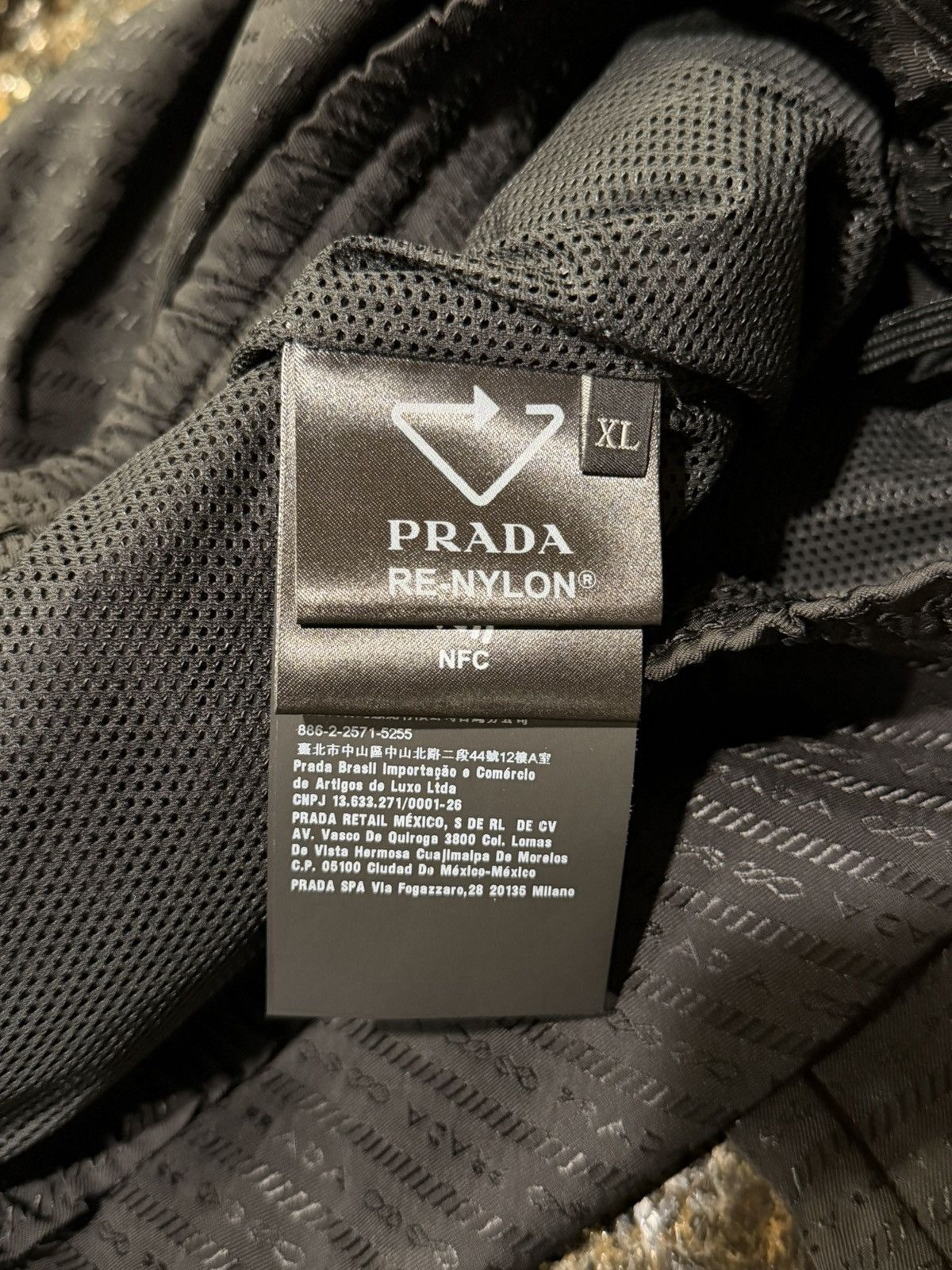 Prada Prada Re-Nylon Tonal Logo Print Monogram Black Track Pants Size US 36 / EU 52 - 11 Thumbnail