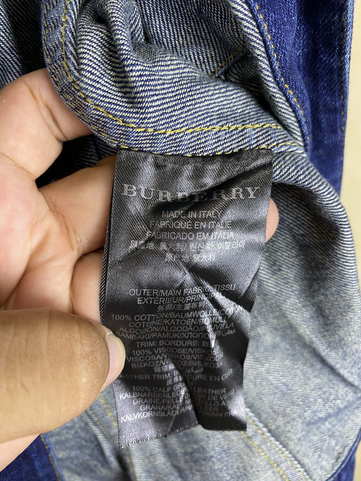 Burberry × Burberry Prorsum Burberry Prorsum - Denim jacket Size XS / US 0-2 / IT 36-38 - 9 Thumbnail