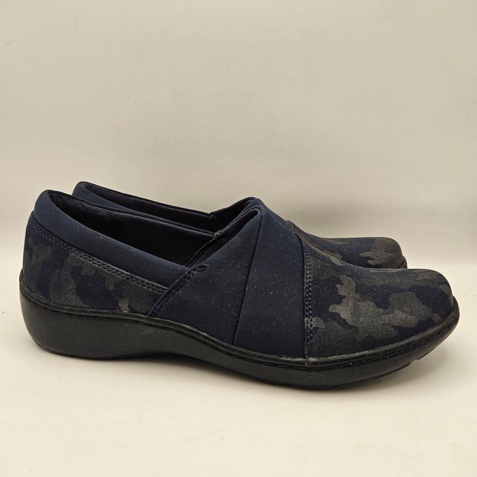 Clarks CLARKS WOMEN'S 7 ULTIMATE COMFORT CORA HEATHER SLIP ON NAVY Size US 7 / IT 37 - 4 Thumbnail