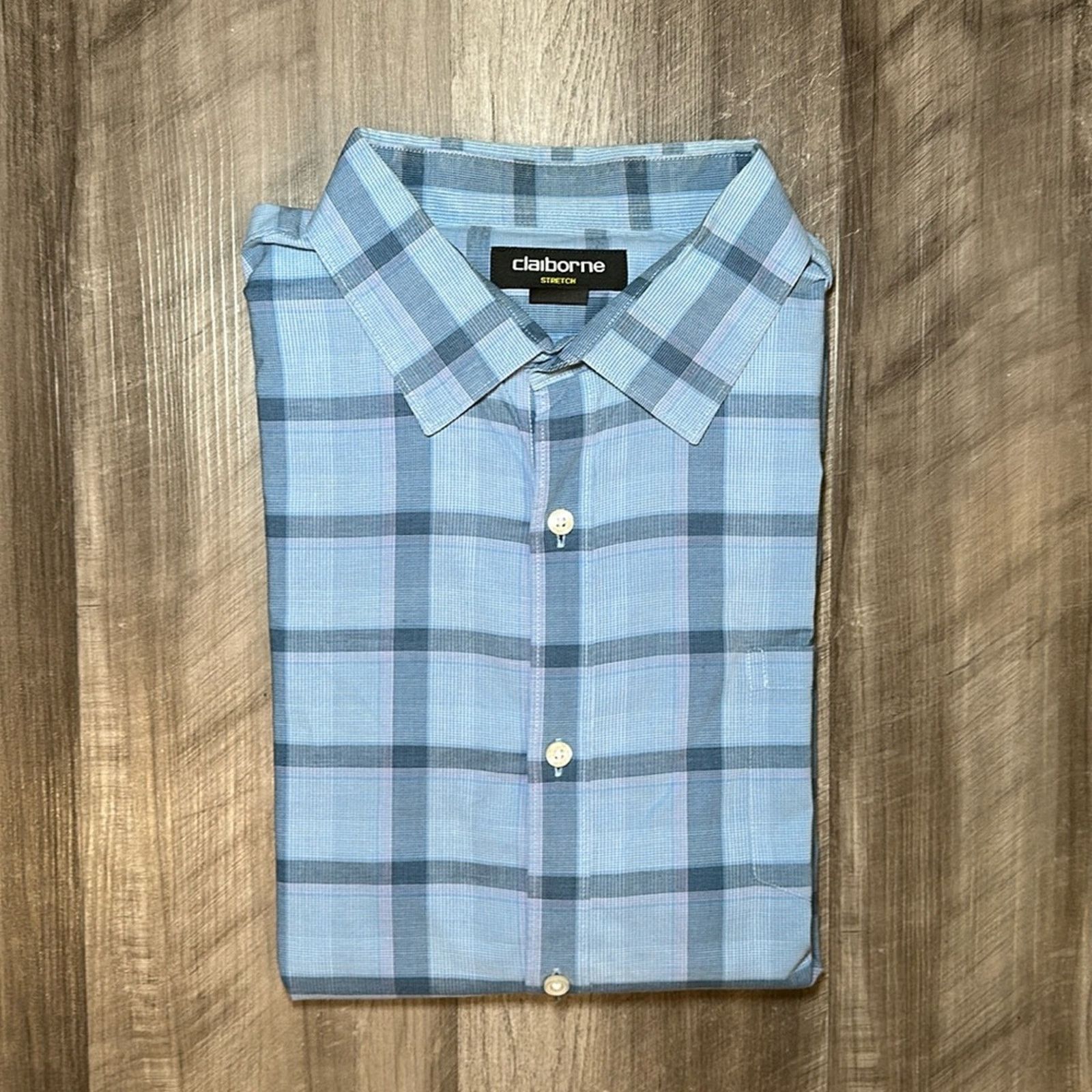 Liz Claiborne Claiborne Stretch Long Sleeve Button Down - 2XL Size US XXL / EU 58 / 5 - 1 Thumbnail