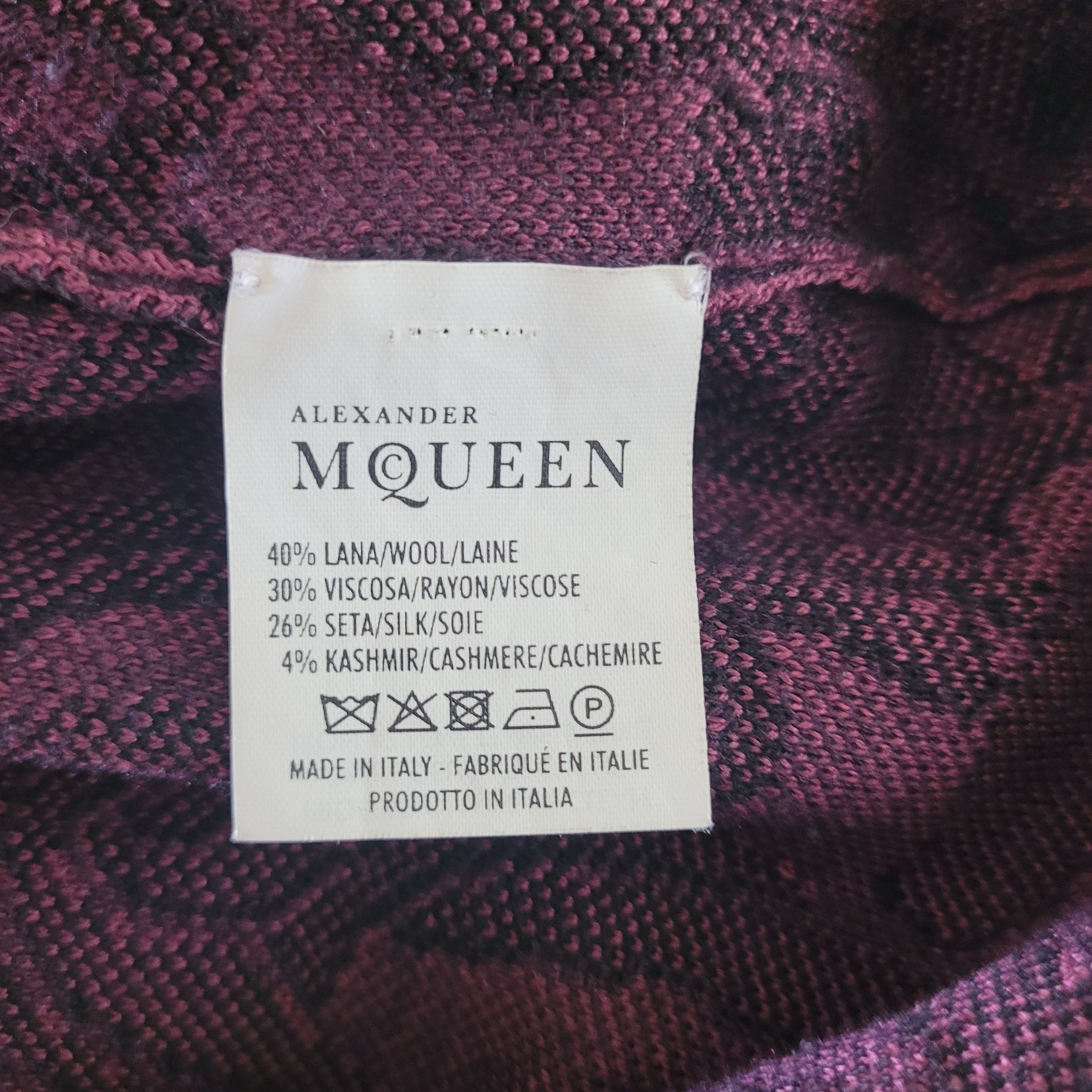Alexander McQueen Alexander McQueen mainline silk-cashmere jaquard knit dress Size XL / US 12-14 / IT 48-50 - 12 Thumbnail