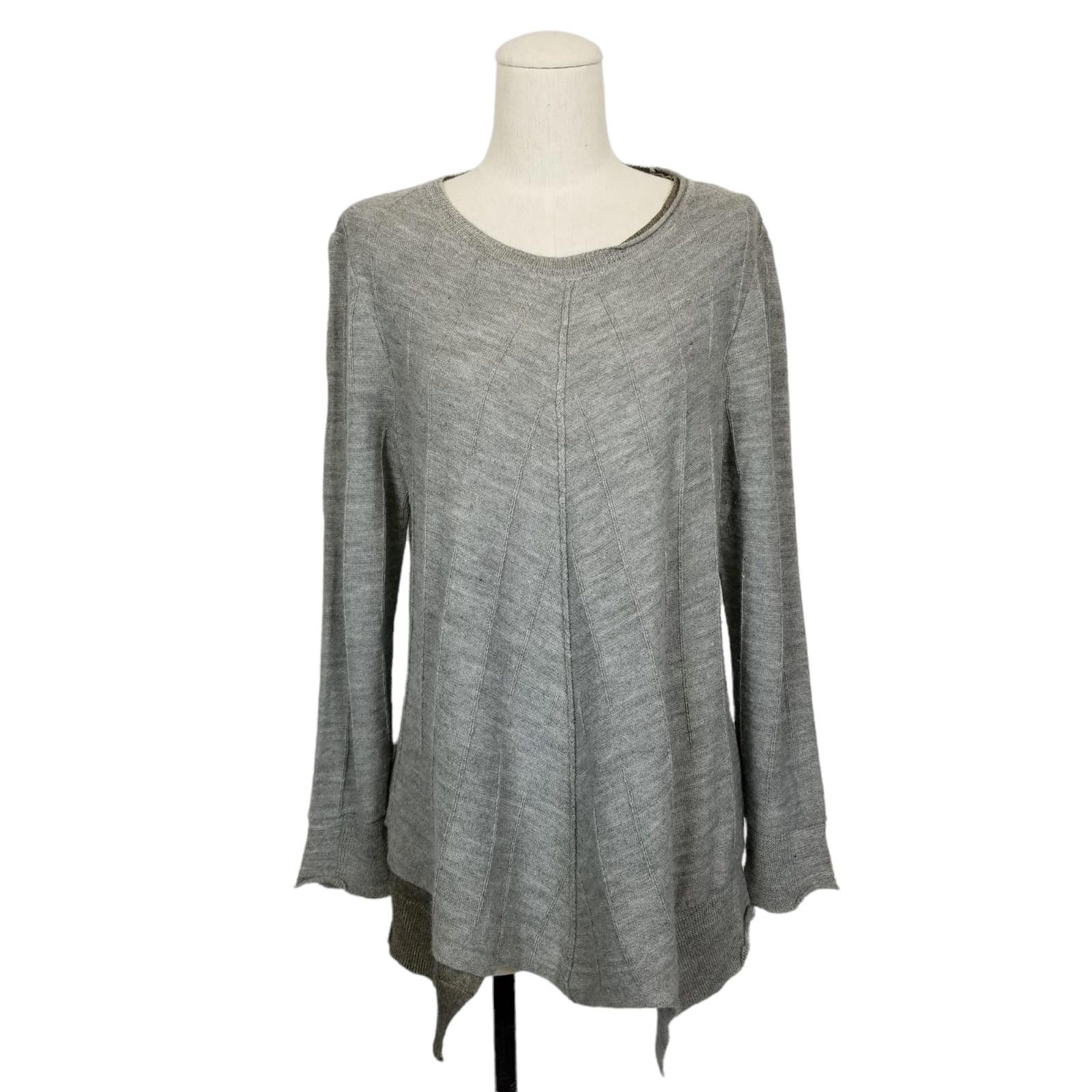 Other Ischiko Asymmetrical Wool Blend Sweater Gray Sz 0 Size S / US 4 / IT 40 - 1 Thumbnail