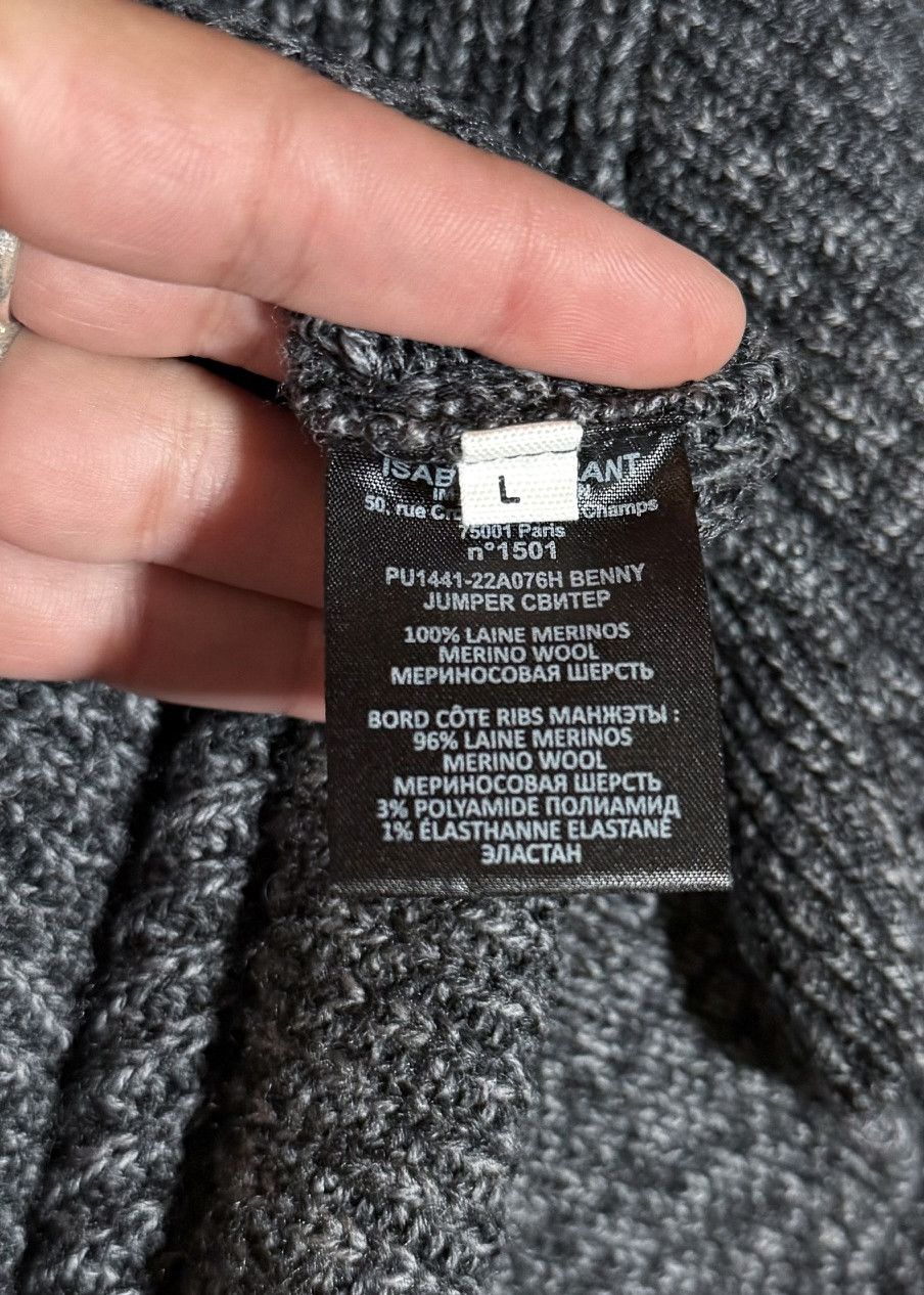 Isabel Marant Isabel Marant Melange Grey Benny Half Zip Knit Sweater Size US L / EU 52-54 / 3 - 8 Thumbnail