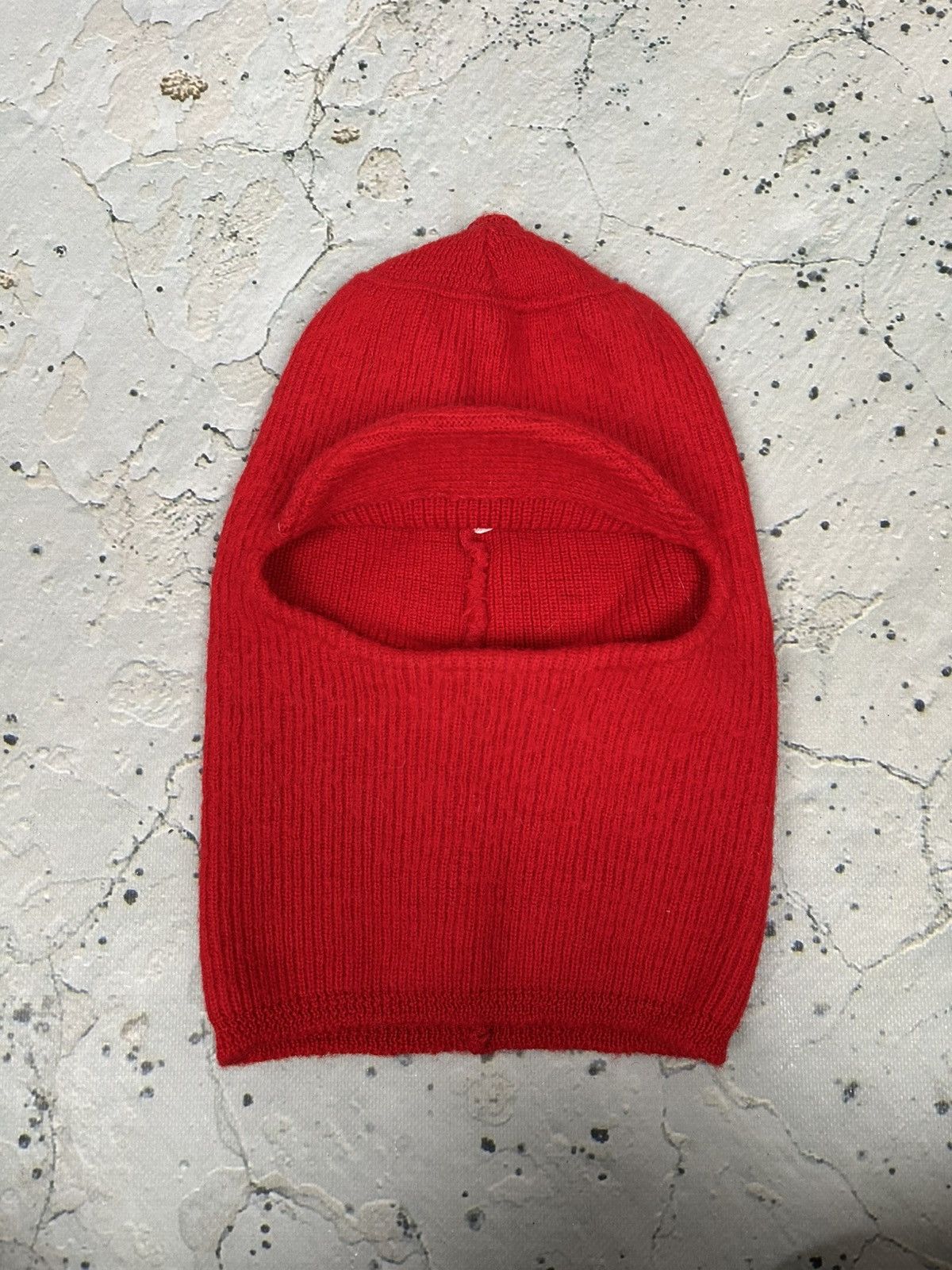 Vintage Vintage Red Balaclava Winter Wool Made in France 90s 80s Size ONE SIZE - 1 Thumbnail