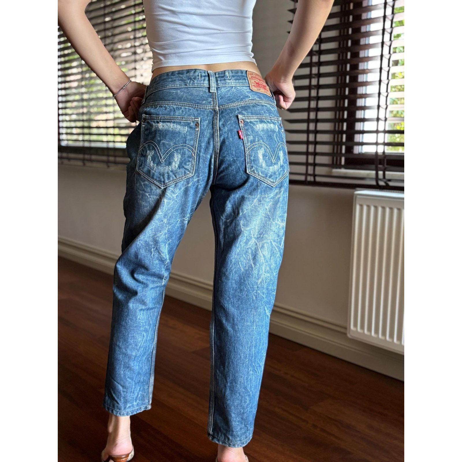 Levi's Levi's 510 W33 L34 USA Made 1996 Rare Distressed Tapered Size US 33 - 2 Thumbnail