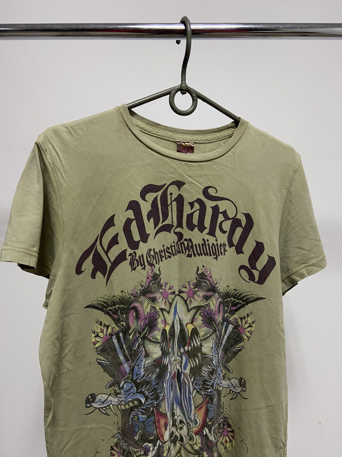 Christian Audigier × Ed Hardy × Vintage Ed hardy big logo t shirt tattoo Y2K vintage Size US S / EU 44-46 / 1 - 3 Thumbnail