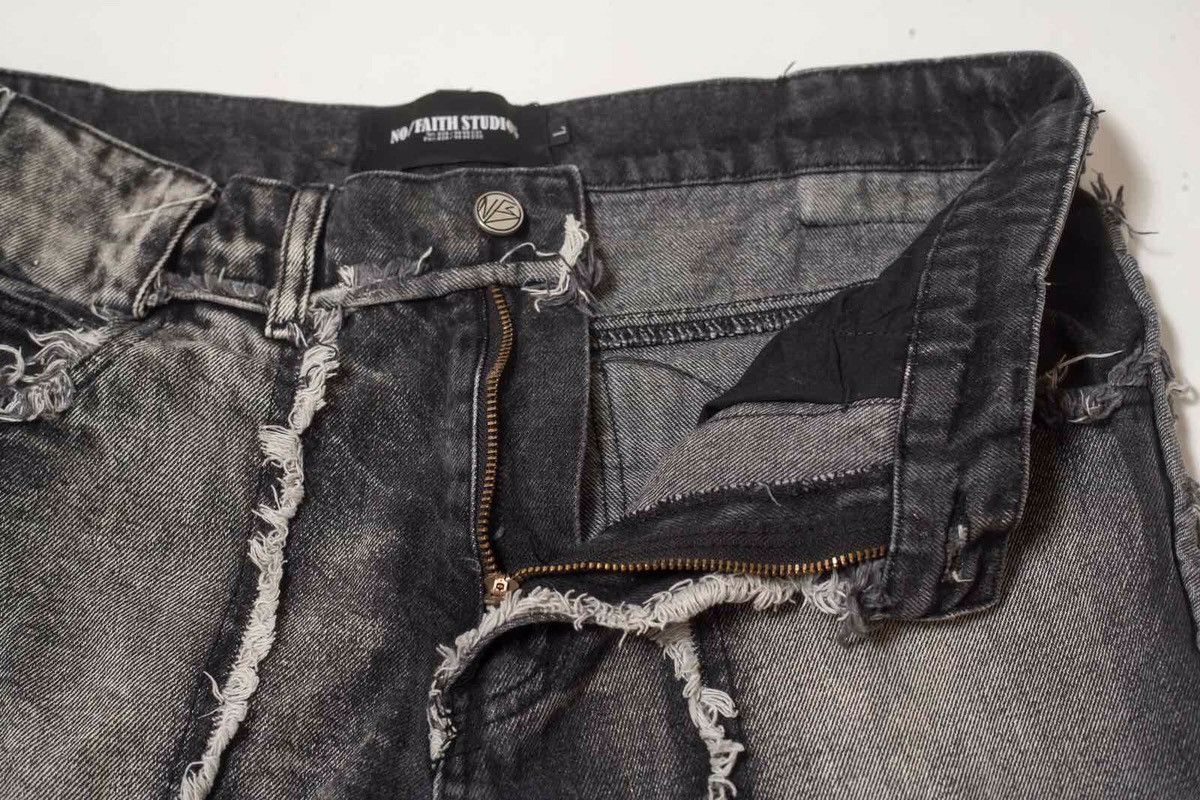No Faith Studios NO/FAITH STUDIOS Gray Flared Shorts Size US 34 / EU 50 - 3 Thumbnail