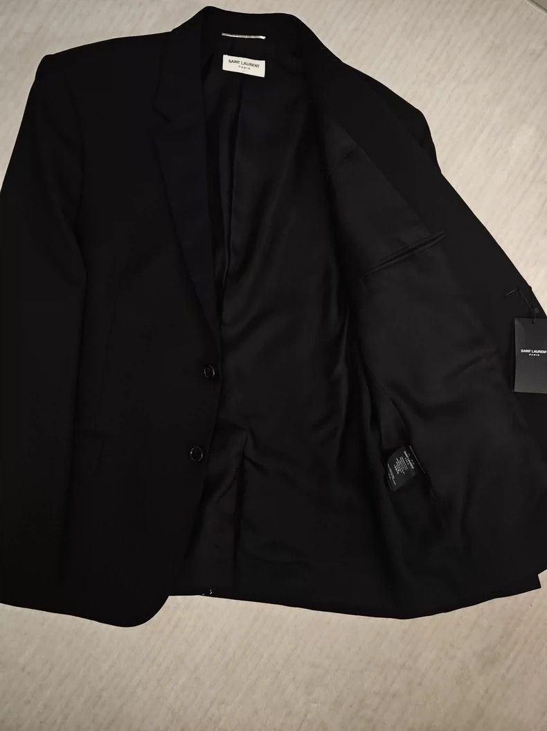 Saint Laurent Paris Saint Laurent Paris Saint Laurent Wool Single-breasted Jac Size US XXL / EU 58 / 5 - 3 Thumbnail