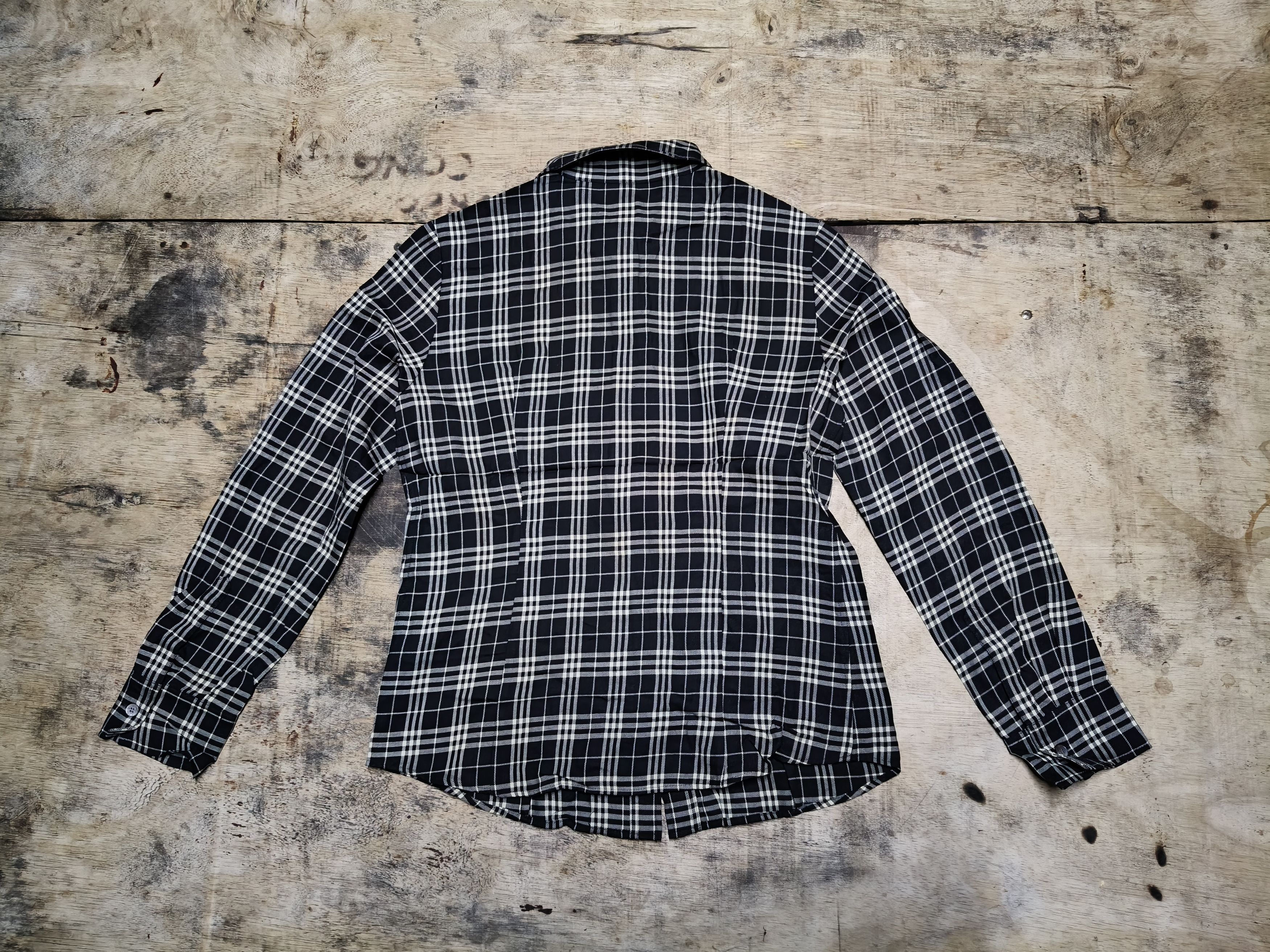 Burberry Burberry Nova Plaid Flannel Wool Size S / US 4 / IT 40 - 4 Thumbnail