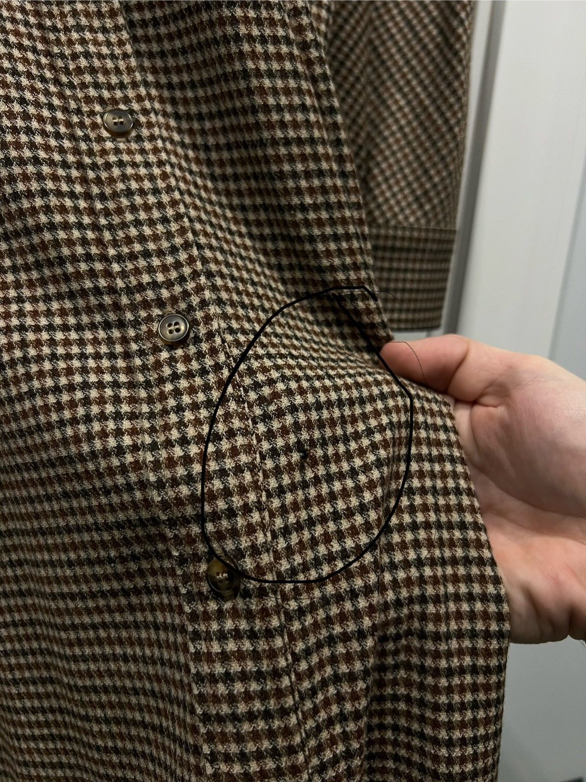 Weekend Max Mara Max Mara Weekend Otaria Patterned Wool Shirt Dress Size M / US 6-8 / IT 42-44 - 7 Thumbnail