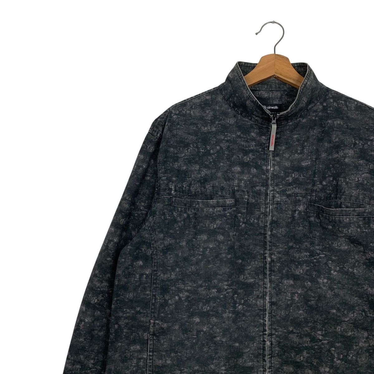 Airwalk AIRWALK Turtleneck 4 Pocket Acid Wash Jacket #2515-C114 Size US L / EU 52-54 / 3 - 7 Thumbnail