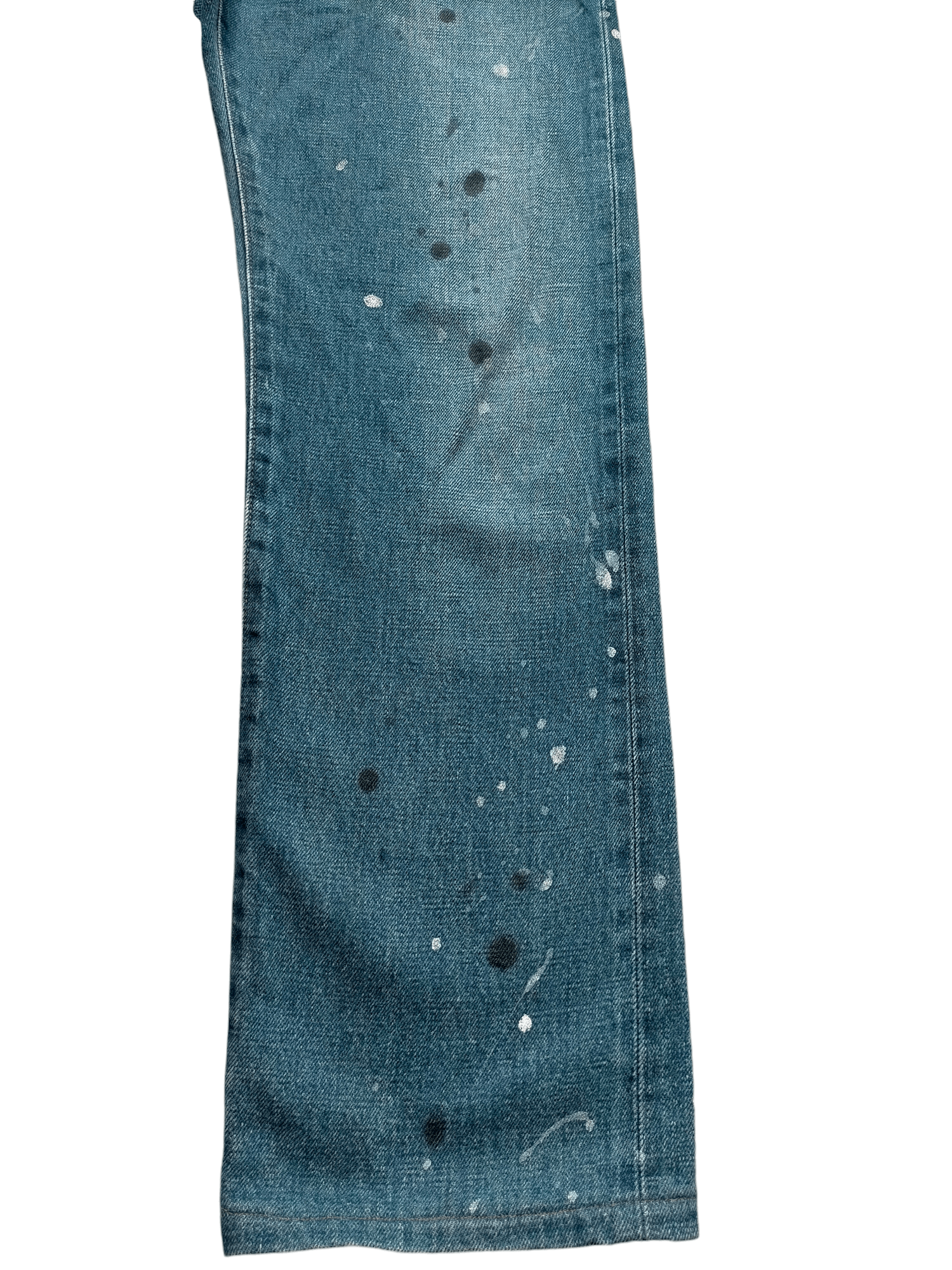 Hysteric Glamour × Japanese Brand Made in Japan Liberto Painted Denim selvedge Jeans Size US 29 - 9 Thumbnail