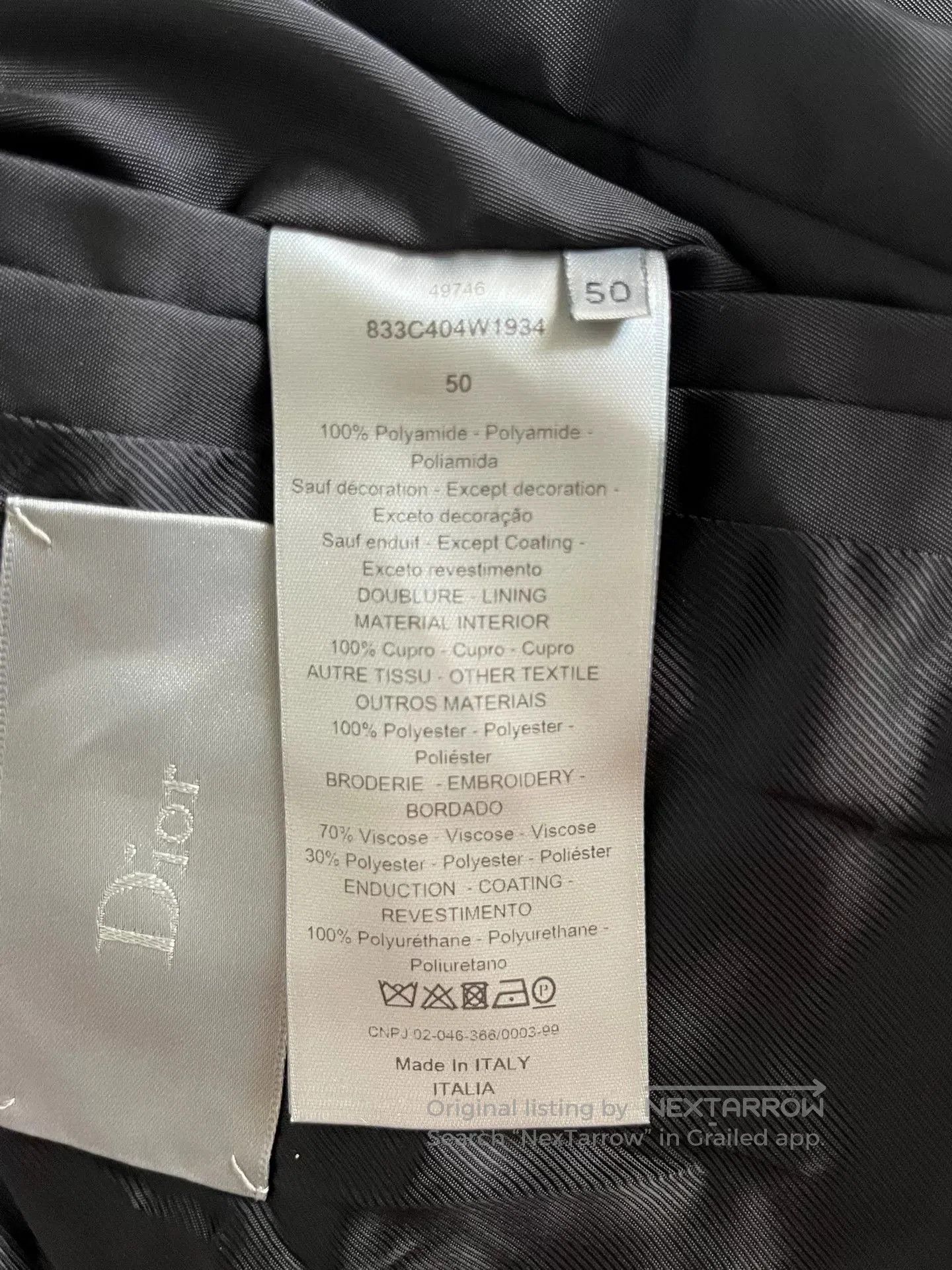 Dior Dior Black Bee Embroidered Jacket. Size US L / EU 52-54 / 3 - 5 Thumbnail