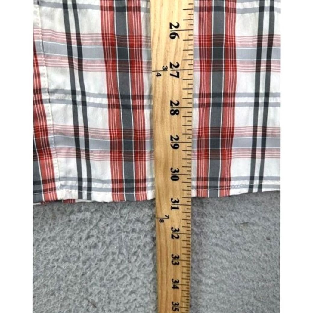 Eddie Bauer Eddie Bauer Shirt Large Mens Red Plaid Short Sleeve Button-Up Travel Size US L / EU 52-54 / 3 - 7 Thumbnail
