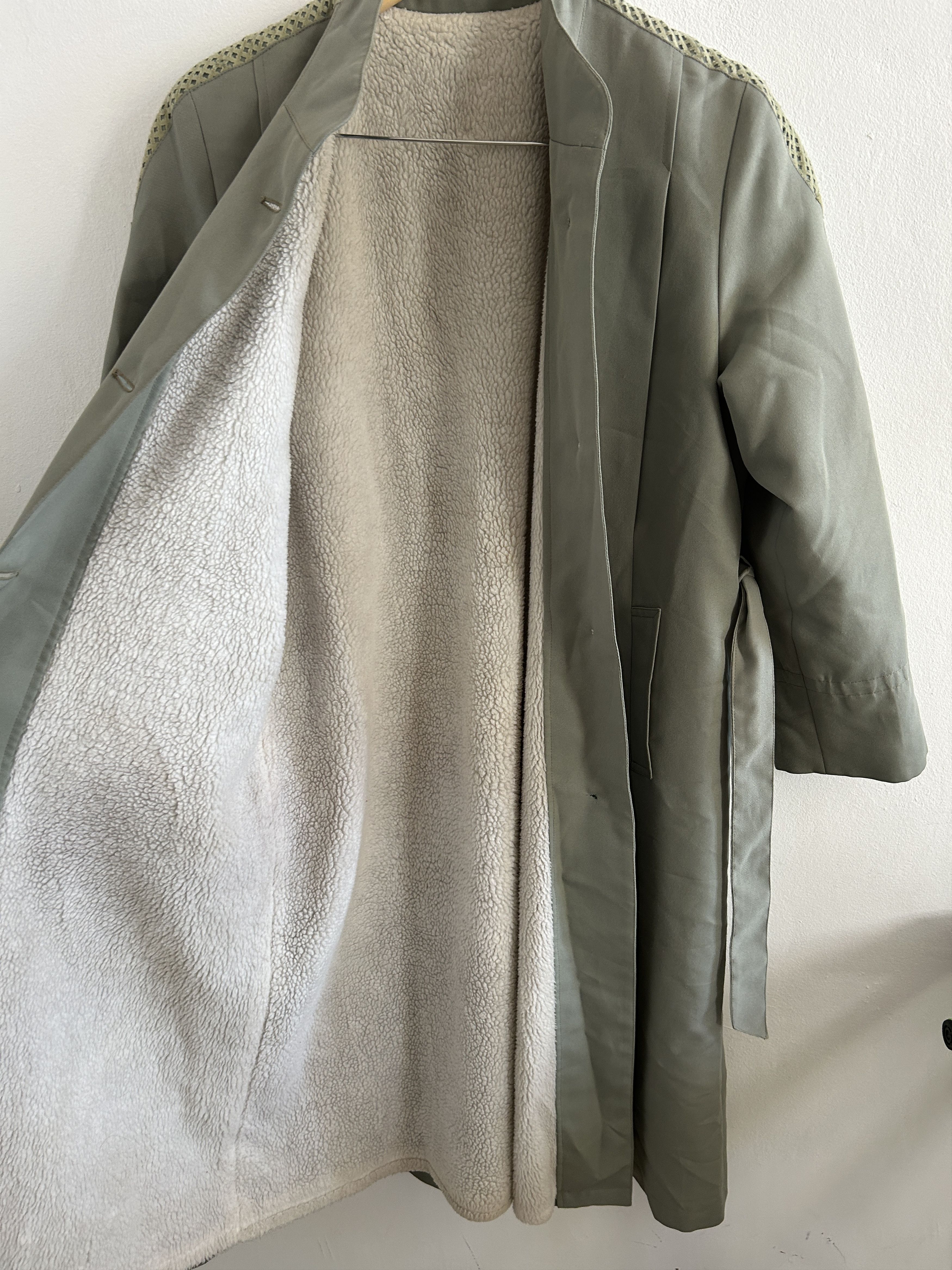 Vintage Vintage 70s Sage Green Sherpa Lined Coat Size M / US 6-8 / IT 42-44 - 12 Thumbnail