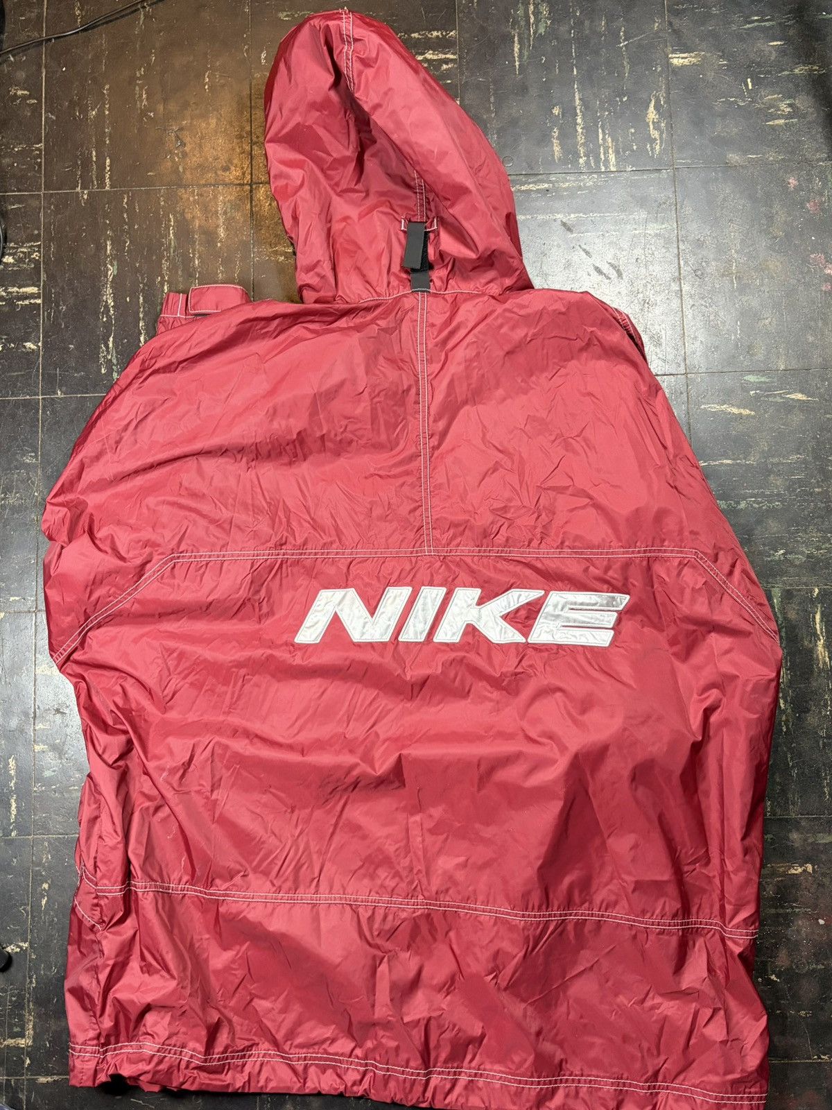 Nike Vintage Nike Zip Up Windbreaker Track Jacket RED Size US XXL / EU 58 / 5 - 2 Thumbnail