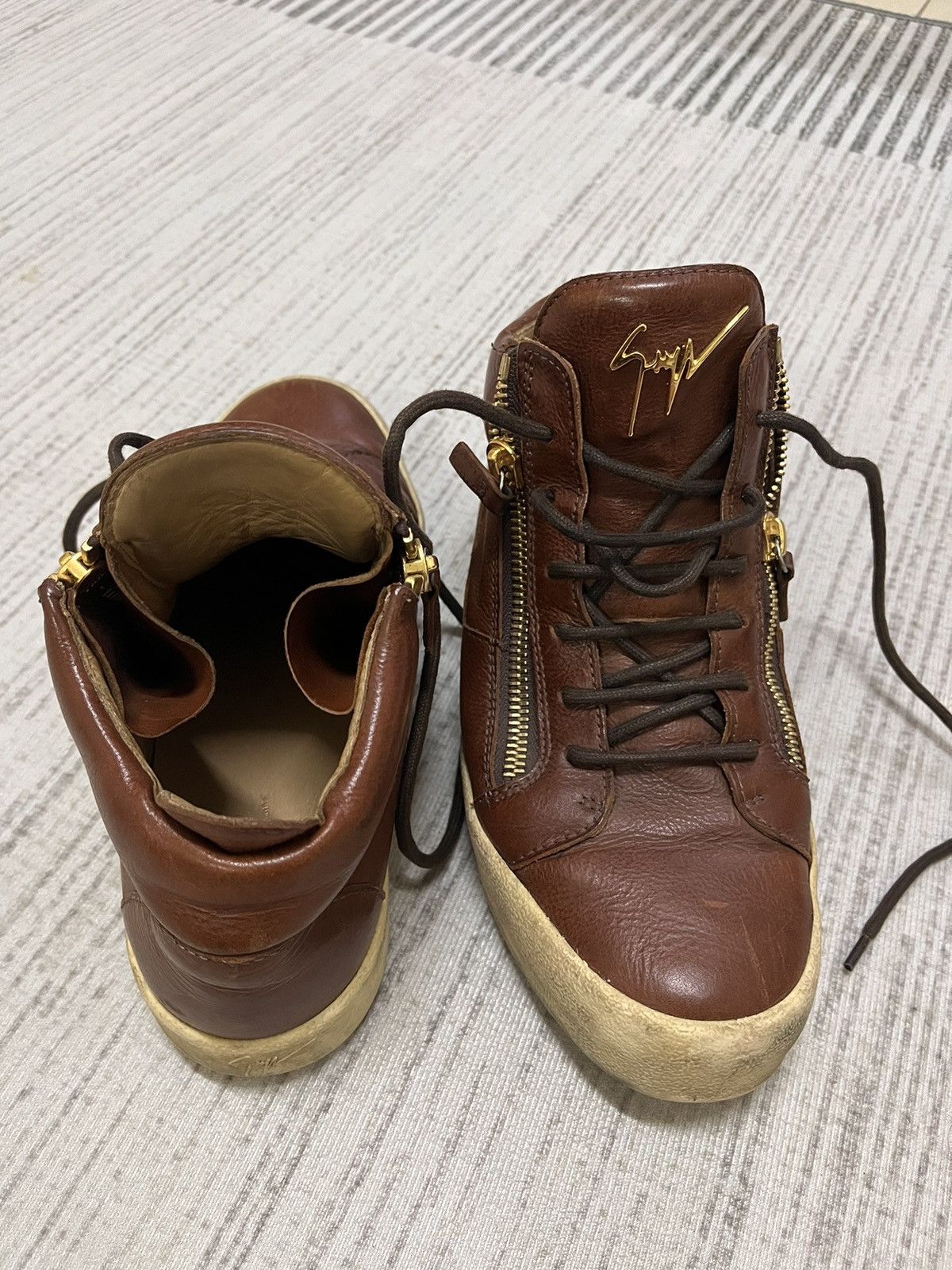 Giuseppe Zanotti × Vintage Guiseppe zanotti leather boots Size US 8.5 / EU 41-42 - 1 Thumbnail