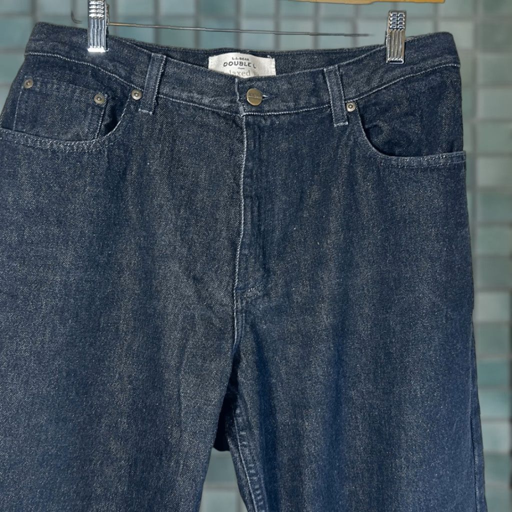 Vintage VINTAGE L.L. BEAN Jeans Denim Relaxed Fit Black 14 Women Size 14 Black Jeans Straight 27 Inseam Womens Size 36" / US 14 / IT 50 - 1 Thumbnail