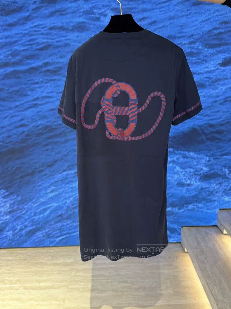 Hermes Hermes Knit Dress, Navy Blue Size XS / US 0-2 / IT 36-38 - 2 Thumbnail