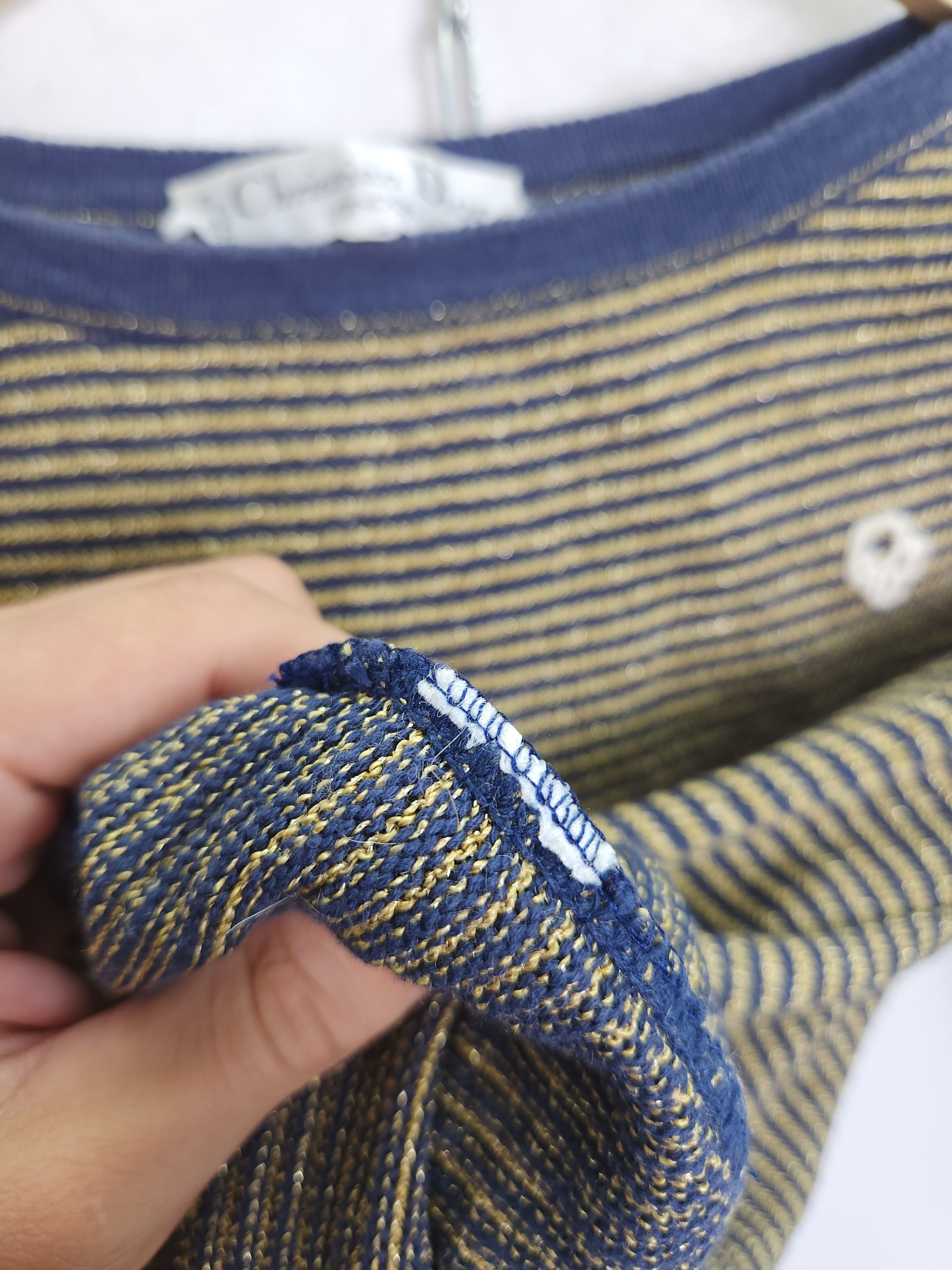 Dior Christian Dior London stripes thight knit long sleeve Size M / US 6-8 / IT 42-44 - 10 Thumbnail