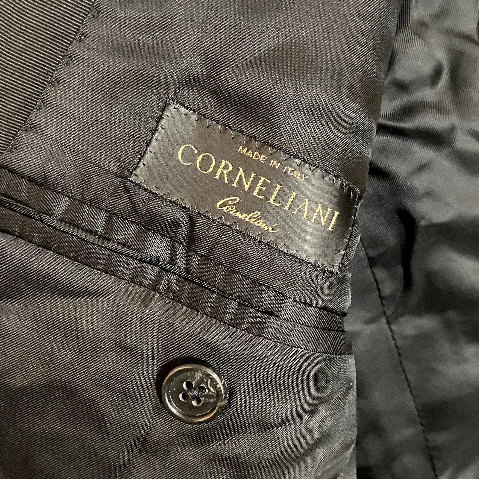 Corneliani Corneliani Tuxedo Jacket Black Extra Fine Virgin Wool Size 44R - 5 Thumbnail
