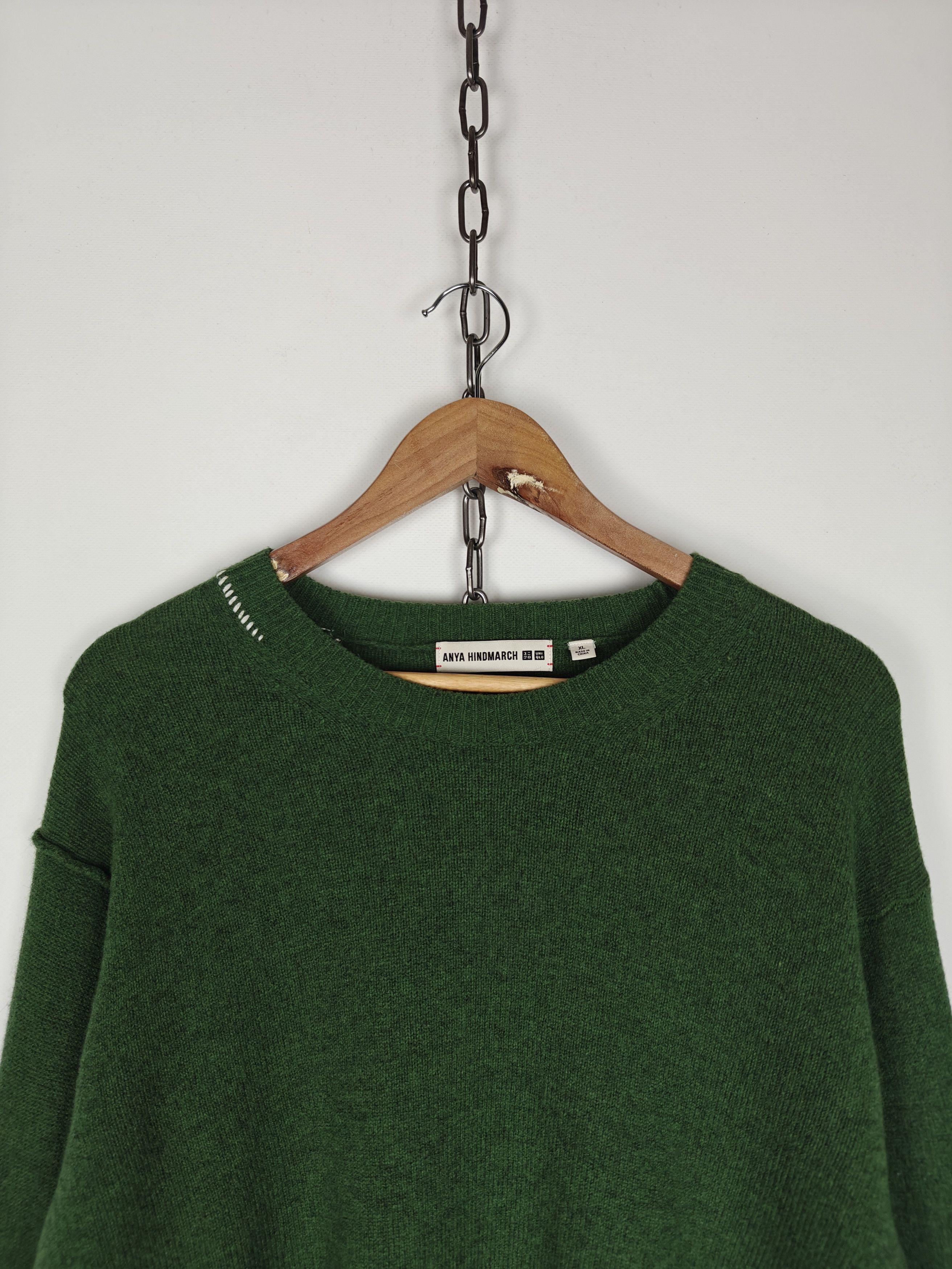 Uniqlo Uniqlo x Anya Hindmarch Wool Sweater Green Pullover XL Size XL / US 12-14 / IT 48-50 - 2 Thumbnail