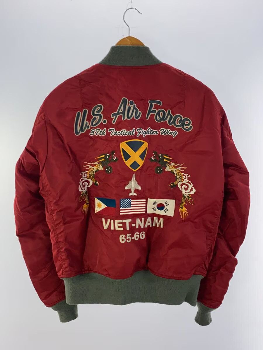 Avirex Avirex Plain Nylon Flight Jacket Bordeaux Size US L / EU 52-54 / 3 - 2 Thumbnail