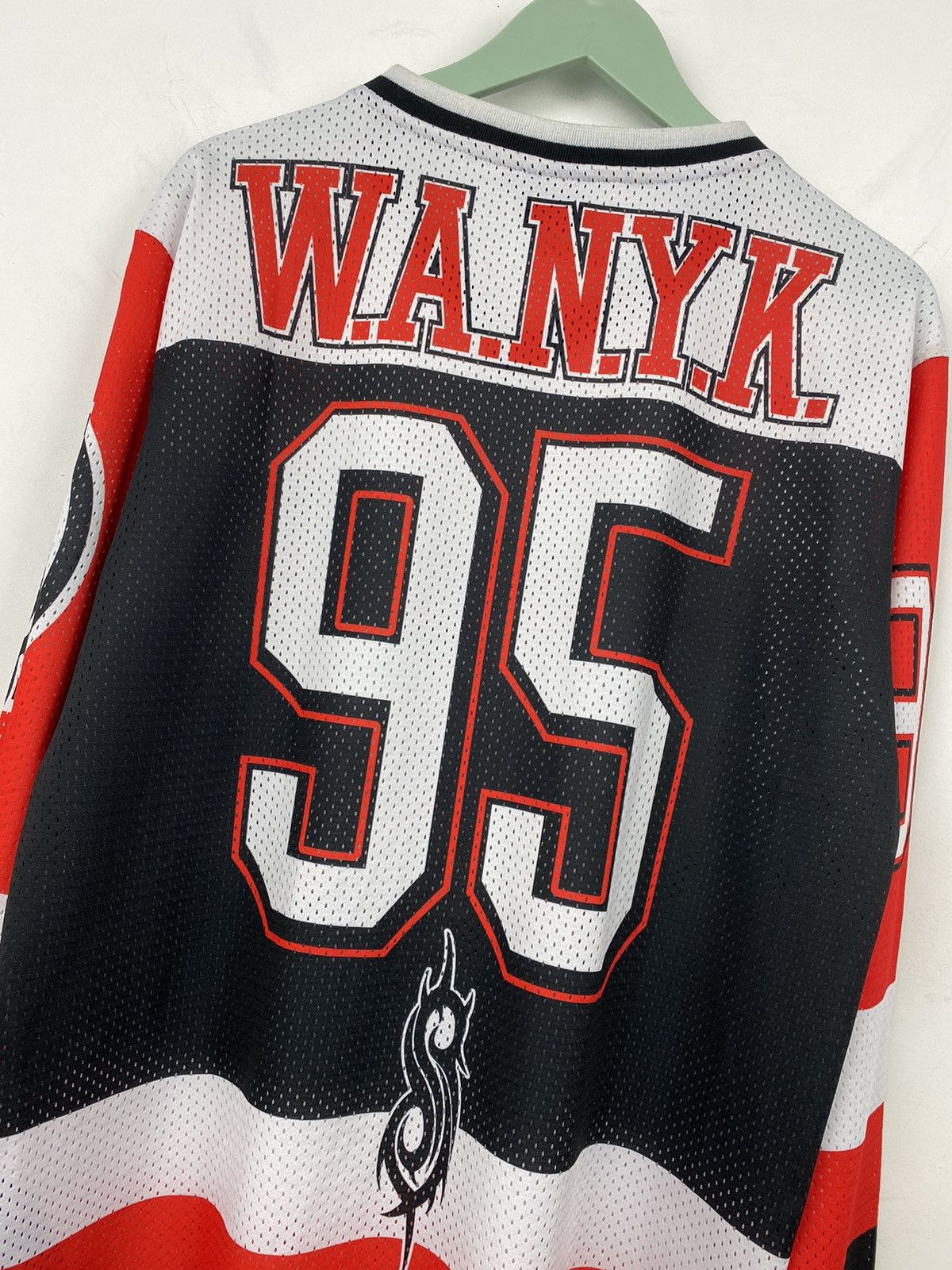 Band Tees Slipknot 95 Wanyk Jersey Shirt Y2K Rammstein Metallica Size US L / EU 52-54 / 3 - 7 Thumbnail
