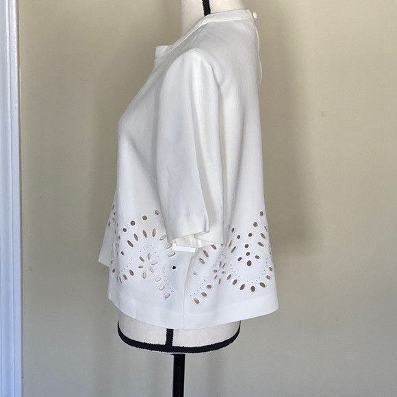 Veronica Beard Veronica Beard Laser Cut Top Size L / US 10 / IT 46 - 3 Thumbnail