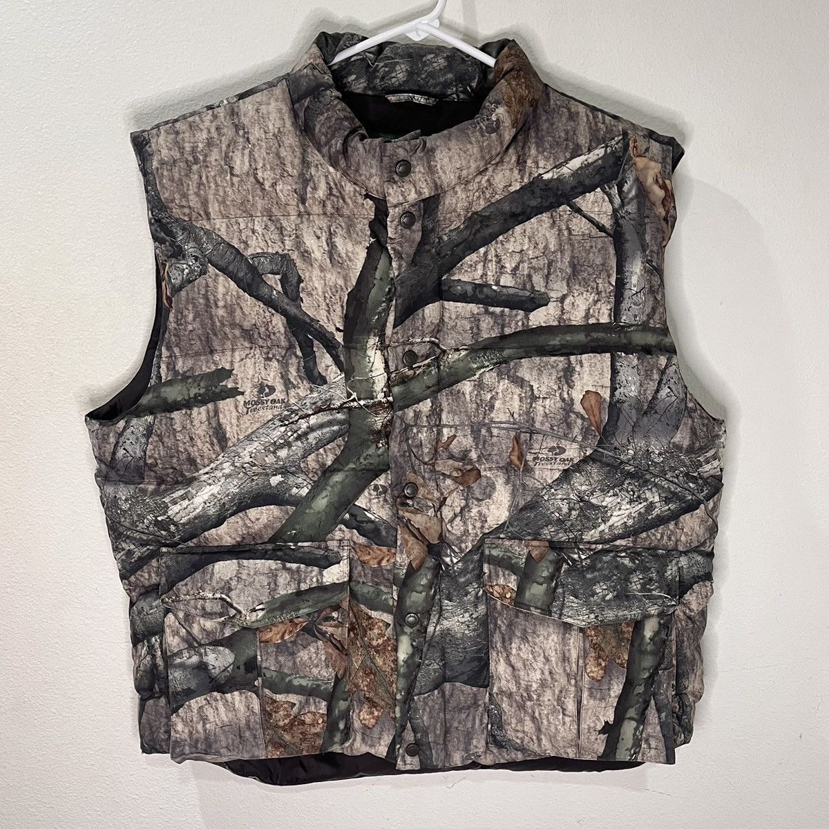 Vintage Vintage Cabelas Goose Down Vest Camo Mossy Oak Grailed